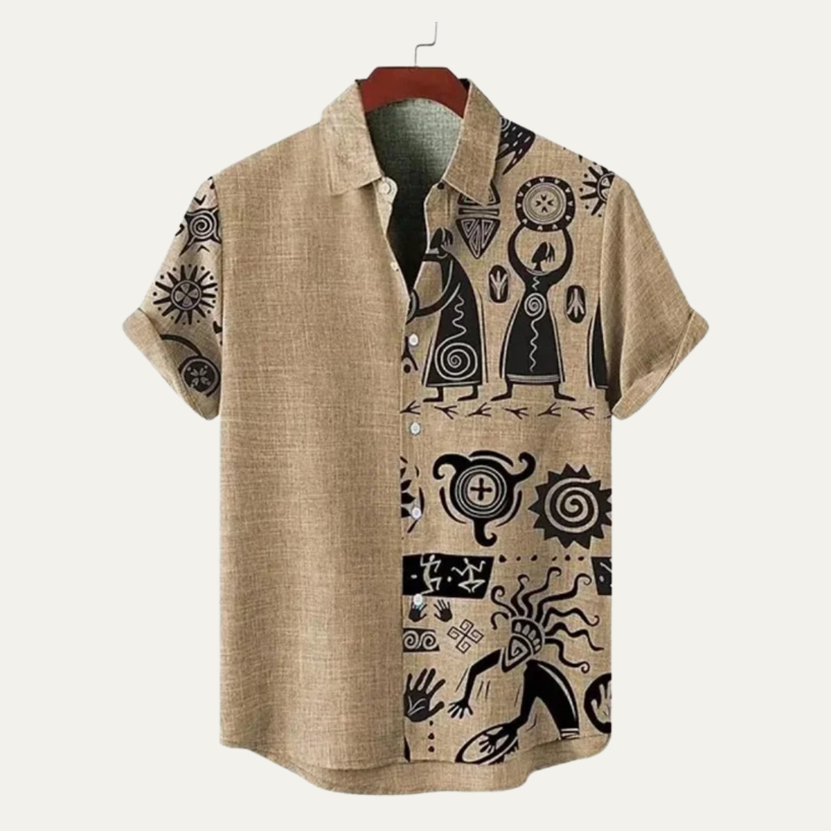 The Balmoral Men’s Patterned Vintage Cotton Linen Shirt