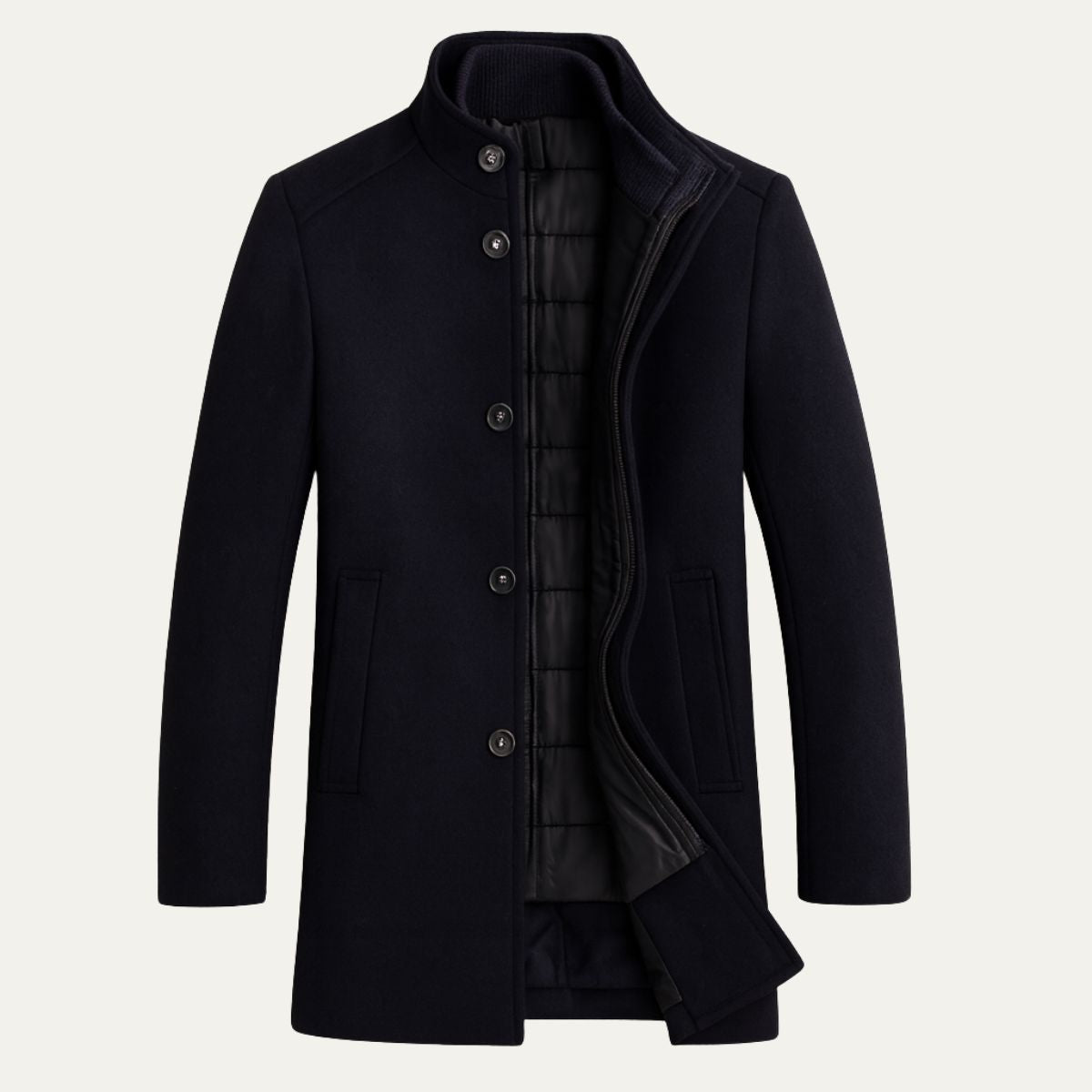 Highlander Men's Luxury Wool Winter Overcoat