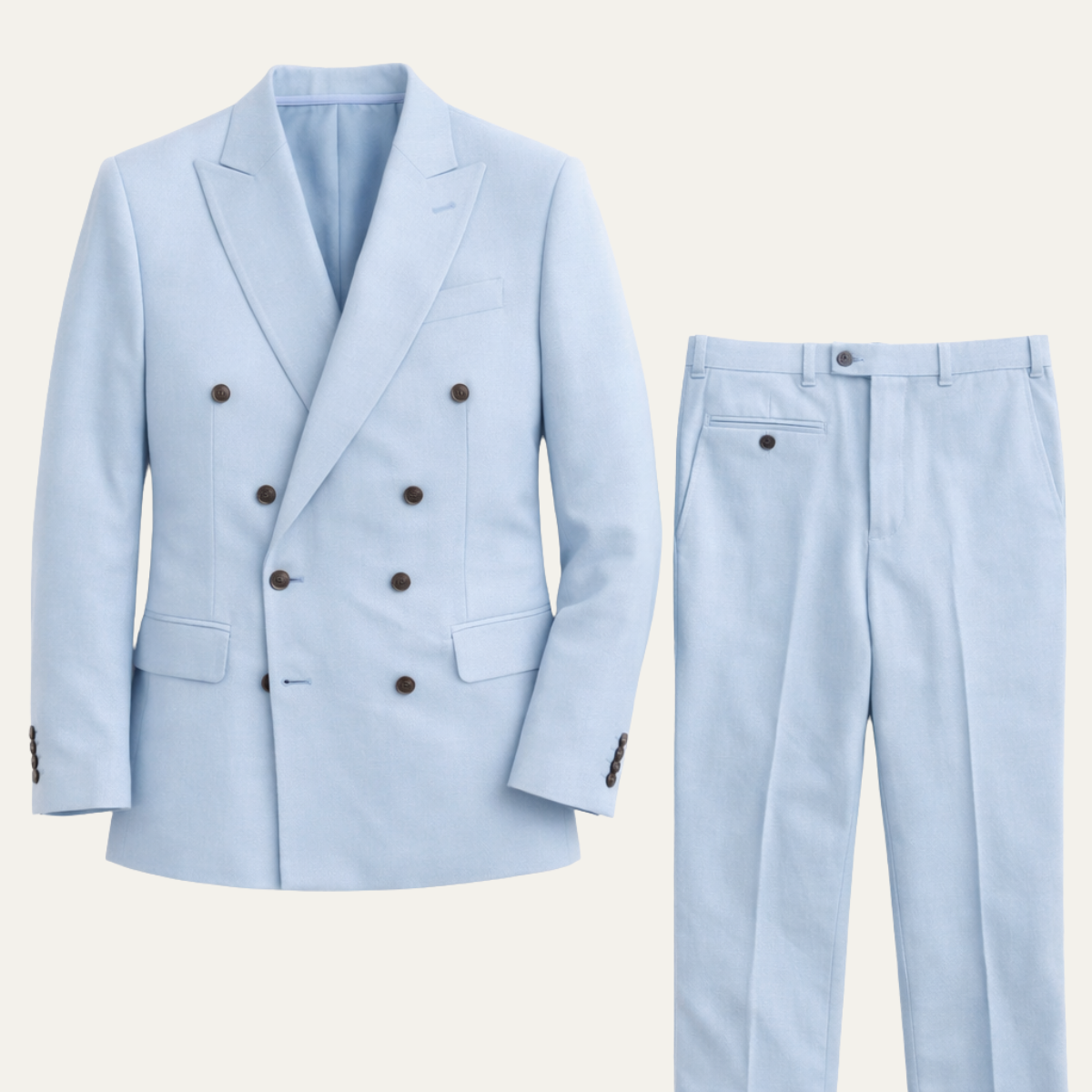 The Sirmione Men’s Double Breasted Suit – Trendy Formal Jacket and Trousers Set