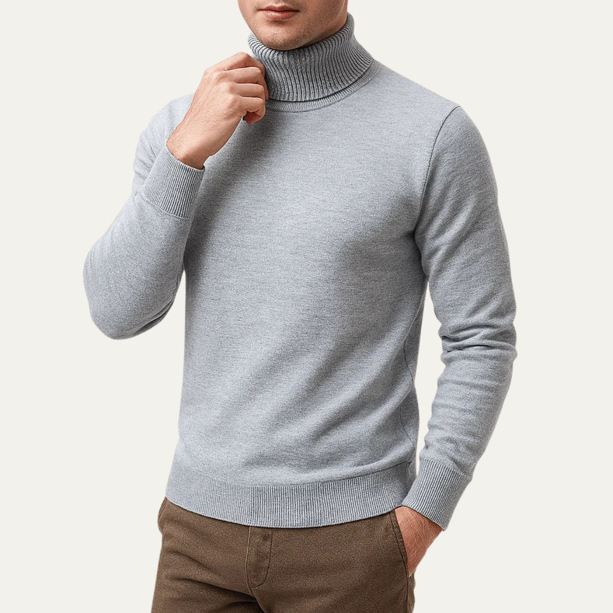 Banbury Men's Classic Turtleneck Knit Pullover