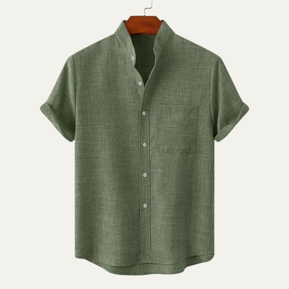 The Warwick Men’s Solid Colour Linen Soft Button Up Shirt