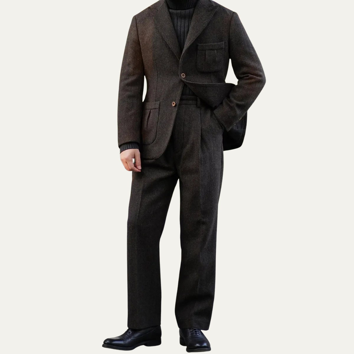 The Willowstone Men’s Tweed Wool Dress Suit Blazer