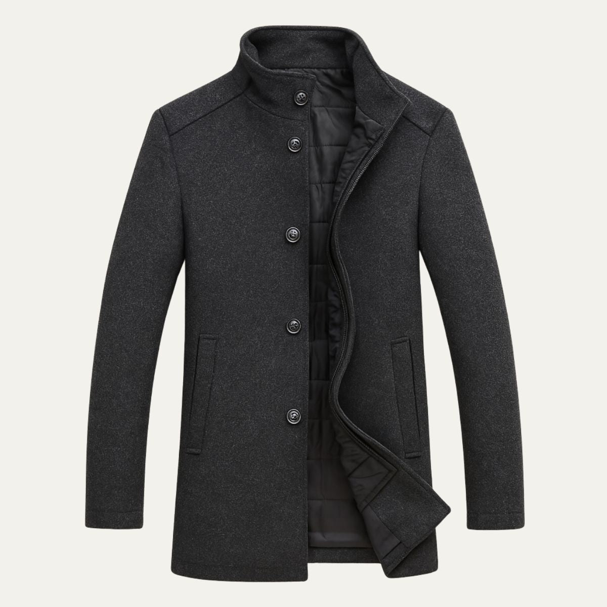 Highlander Men's Luxury Wool Winter Overcoat