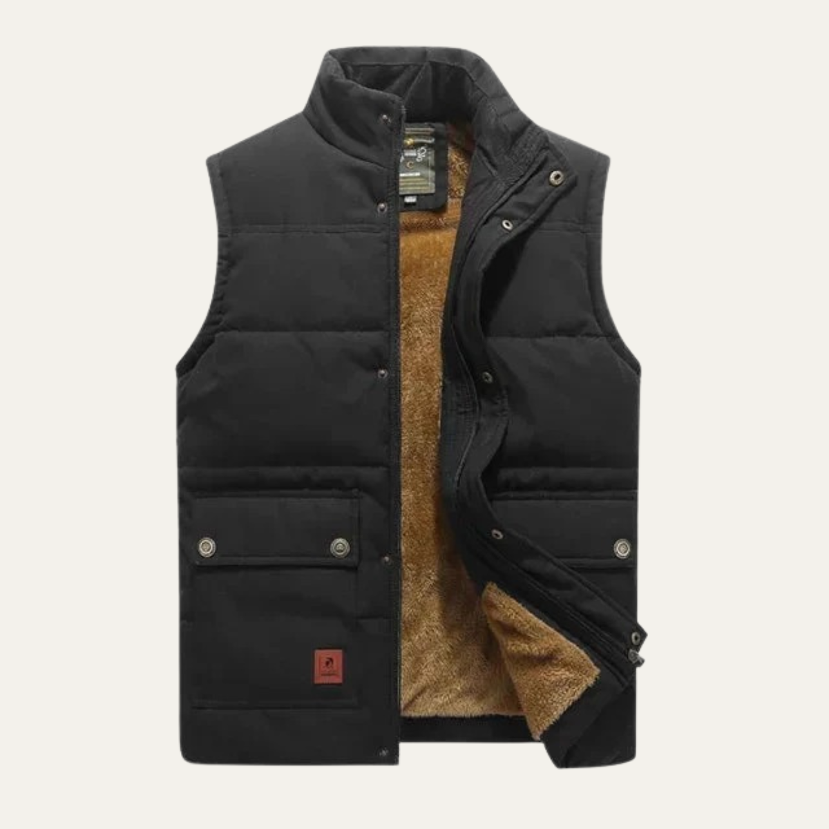 Aspen Men's Modern Fleece-Lined Winter Vest for Warmth