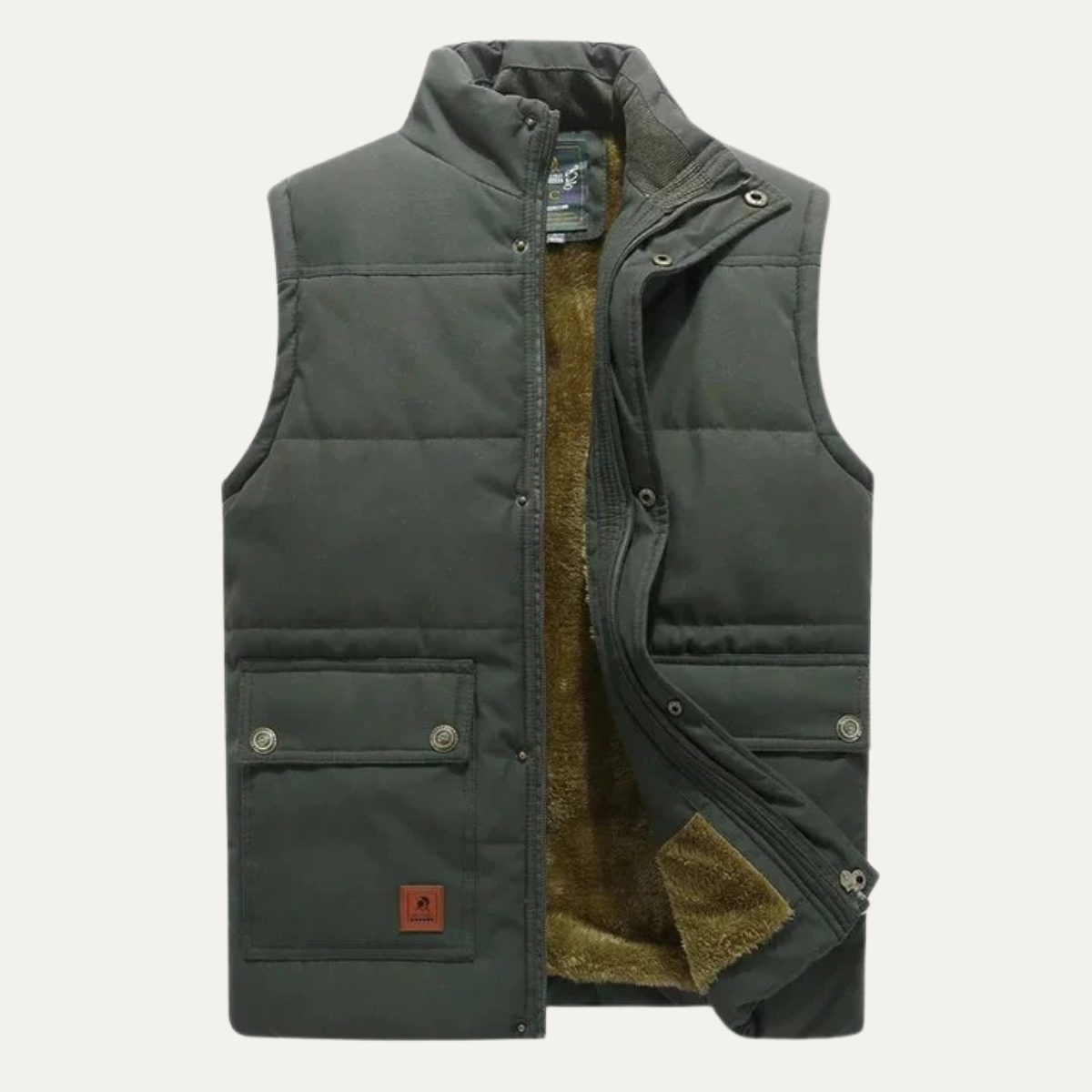 Aspen Men's Modern Fleece-Lined Winter Vest for Warmth
