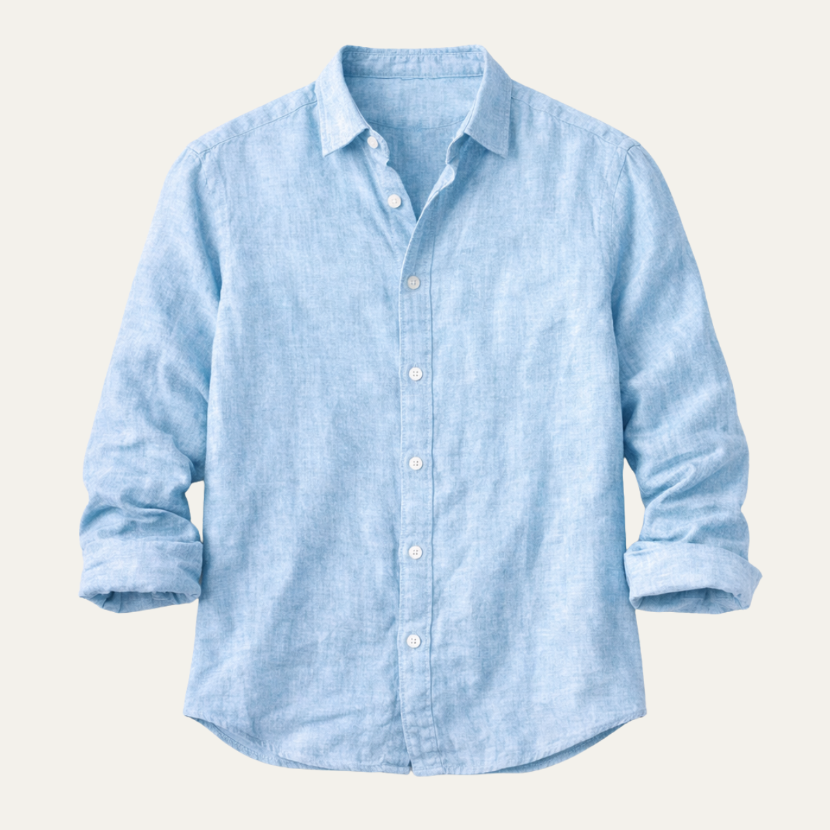 The Cerveteri Men’s Long Sleeve Button Up Linen Shirt