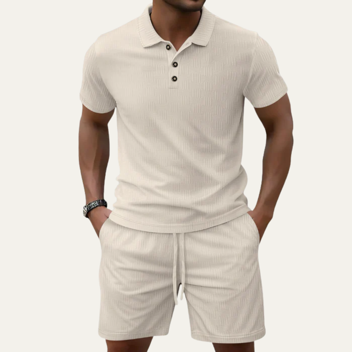 The Ragusa Men’s Casual Summer Set - Polo Shirt & Shorts Set