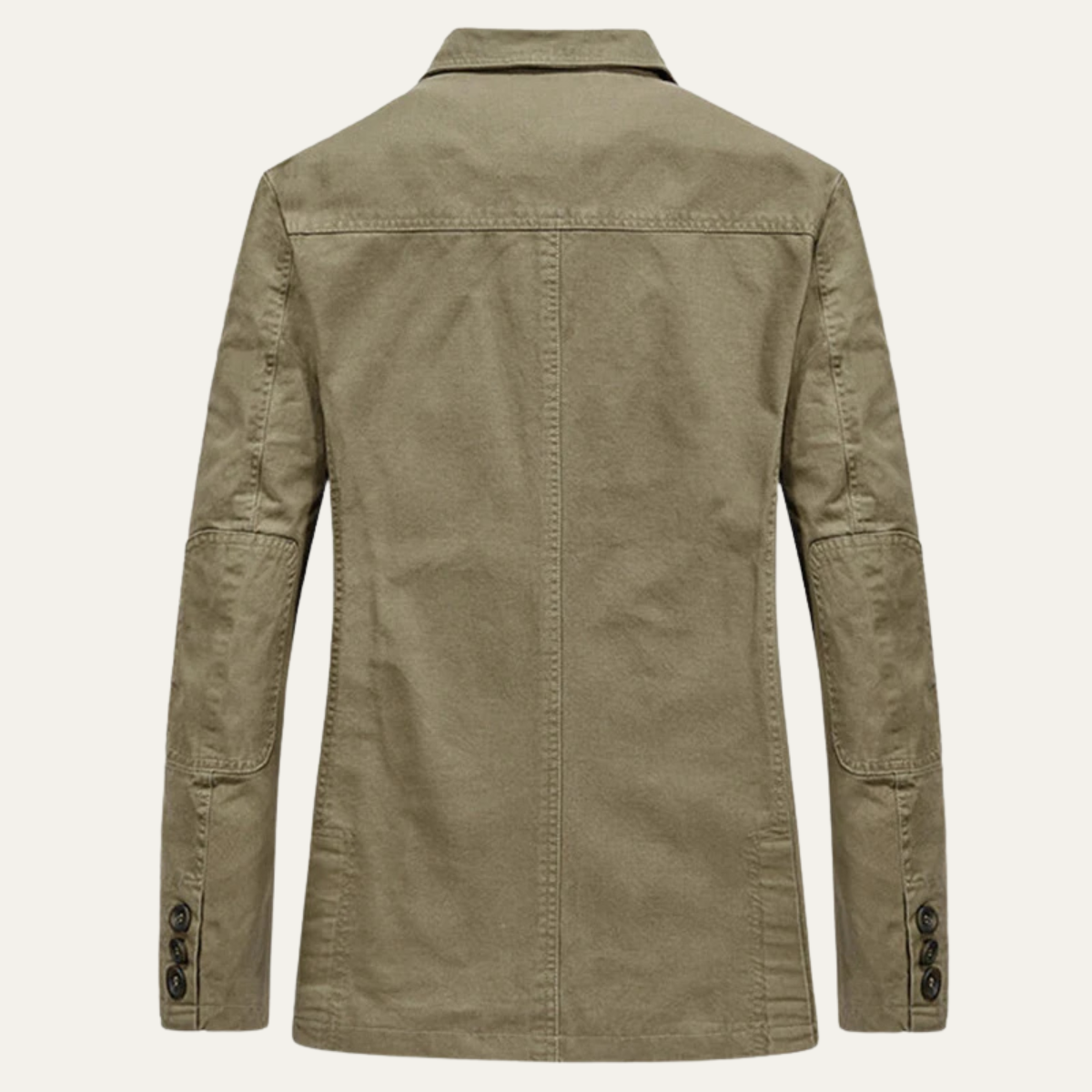 Men’s Slim Fit Button Up Lightweigh Blazer Jacket – Khaki