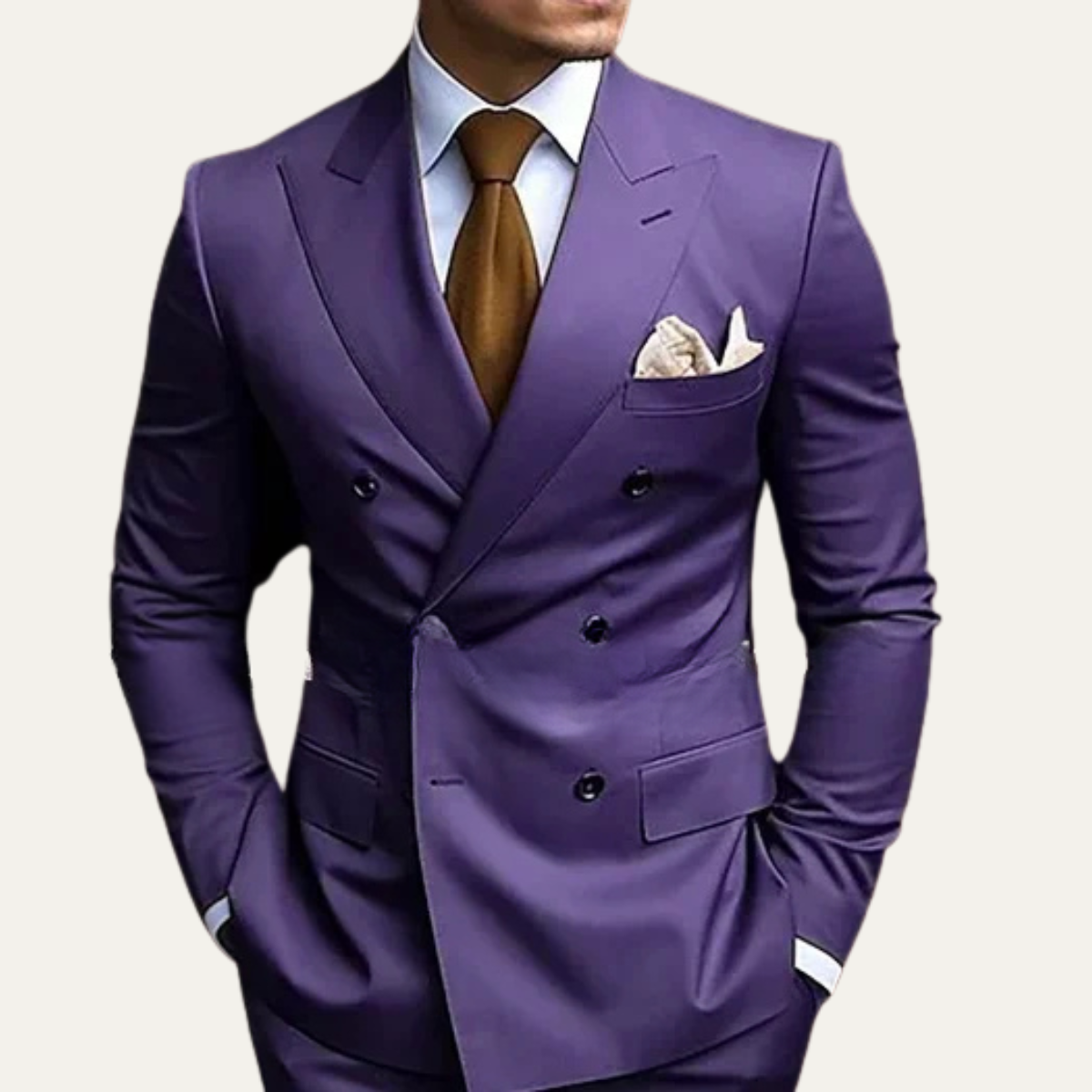 The Sirmione Men’s Double Breasted Suit – Trendy Formal Jacket and Trousers Set