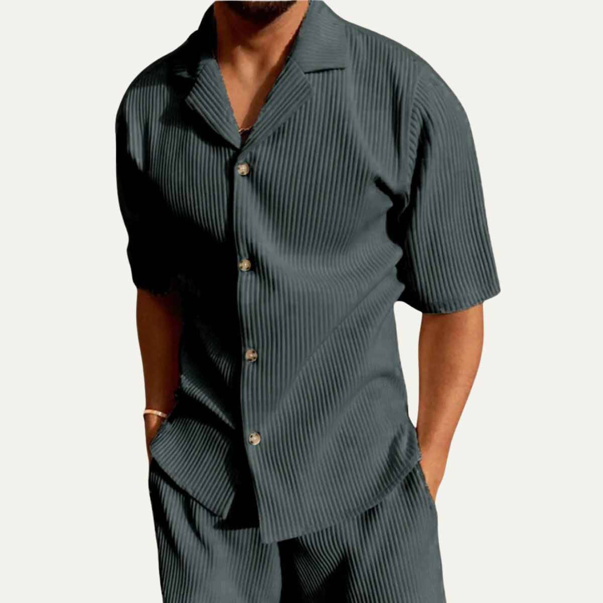 The Urbino Men’s Holiday Co Ord Set - Shirt & Trousers
