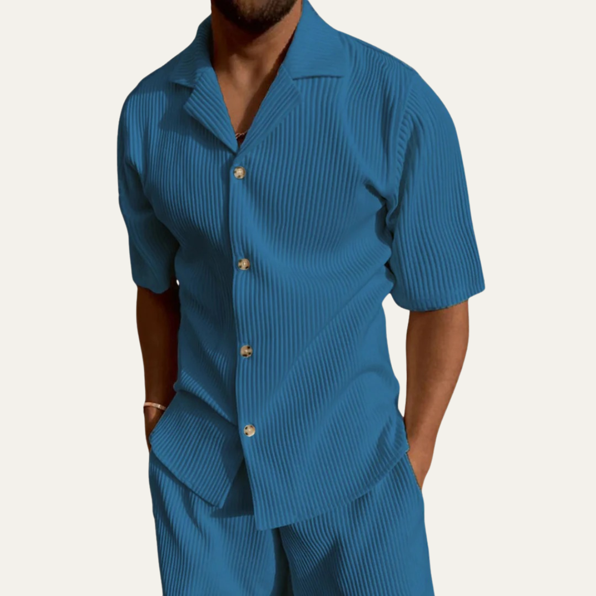 The Urbino Men’s Holiday Co Ord Set - Shirt & Trousers