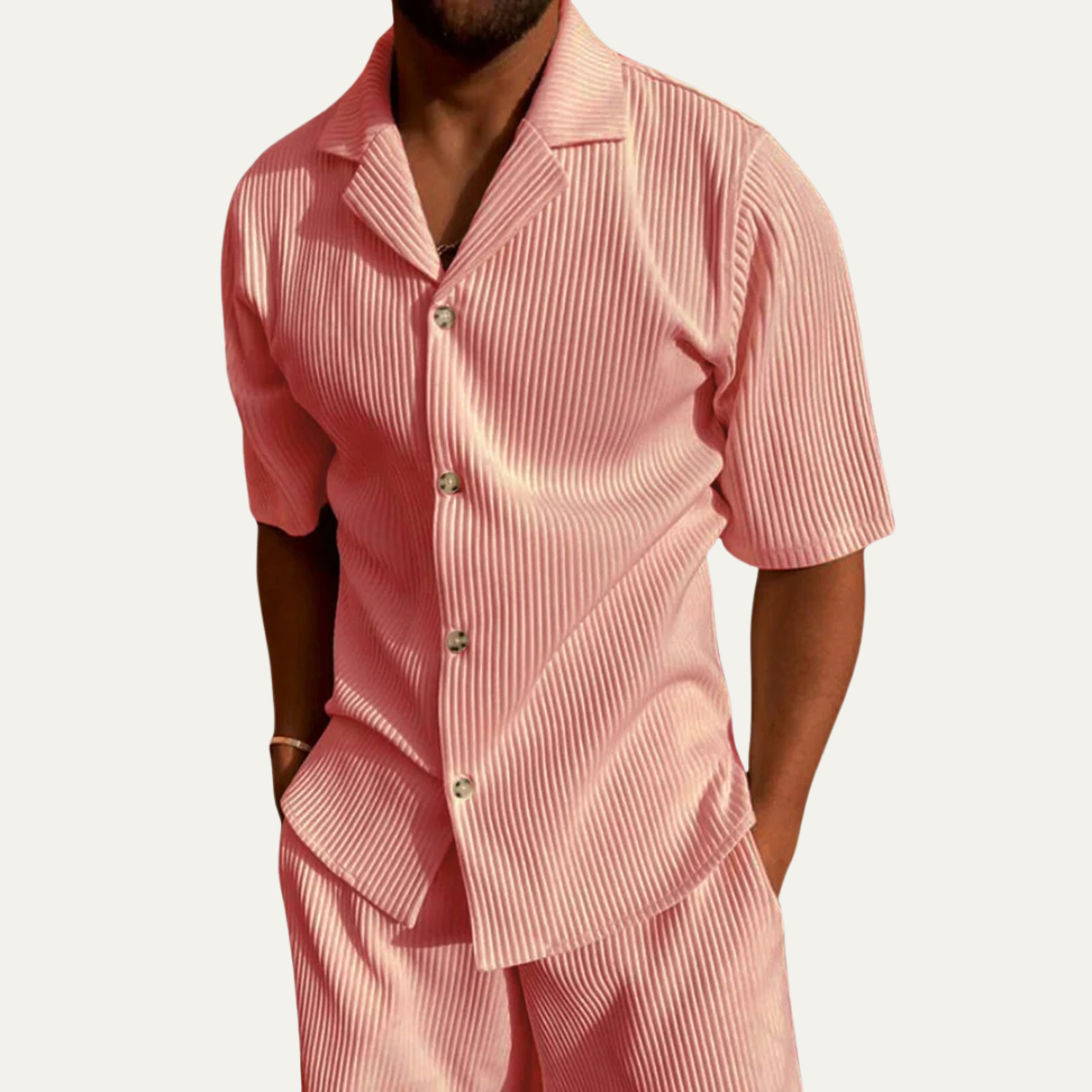 The Urbino Men’s Holiday Co Ord Set - Shirt & Trousers