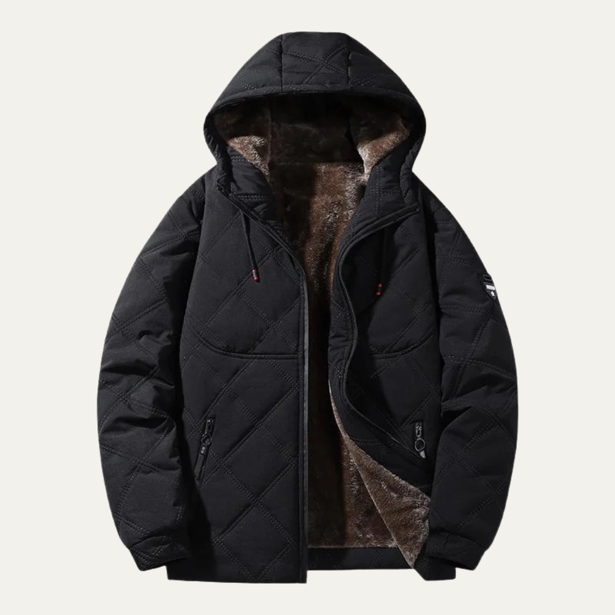 Coatbridge Men's Quilted Puffer Jacket with Fleece Lining for Winter