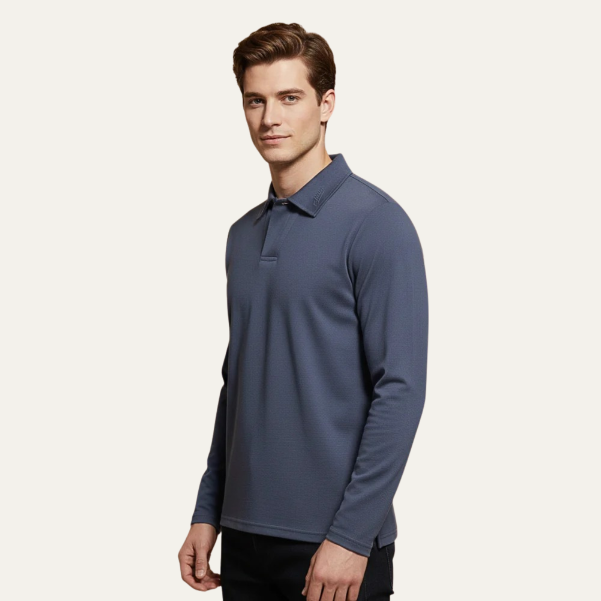 The Prato Men’s Long Sleeve Polo Shirt