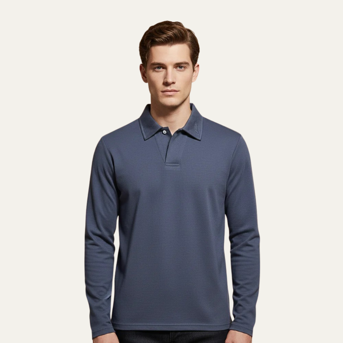 The Prato Men’s Long Sleeve Polo Shirt