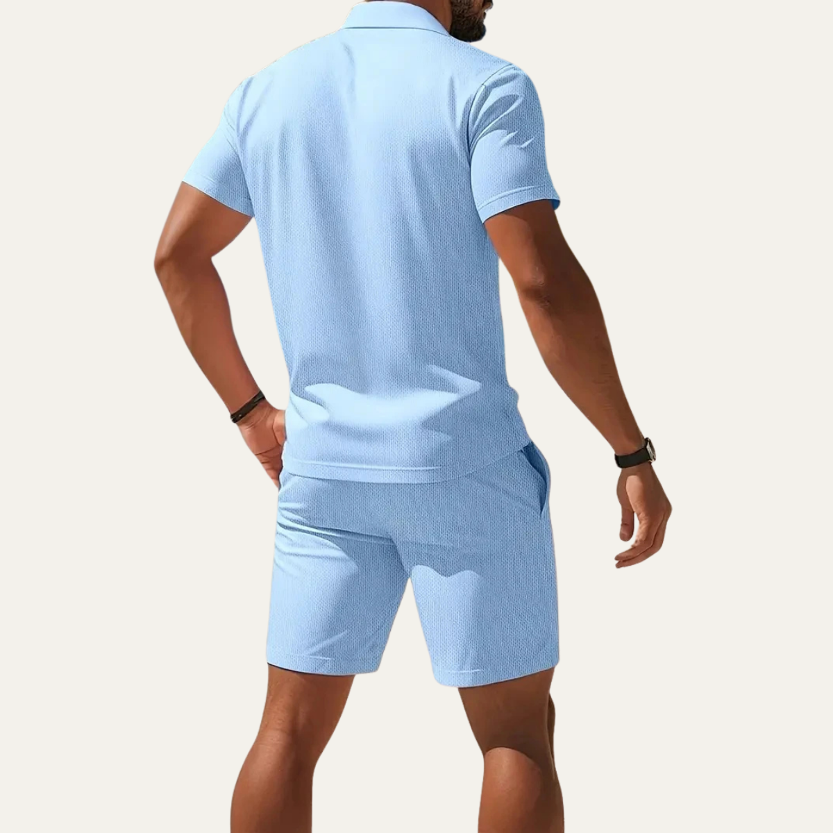 The Dunrobin Men’s Lightweight Summer Set - Polo Shirt & Shorts