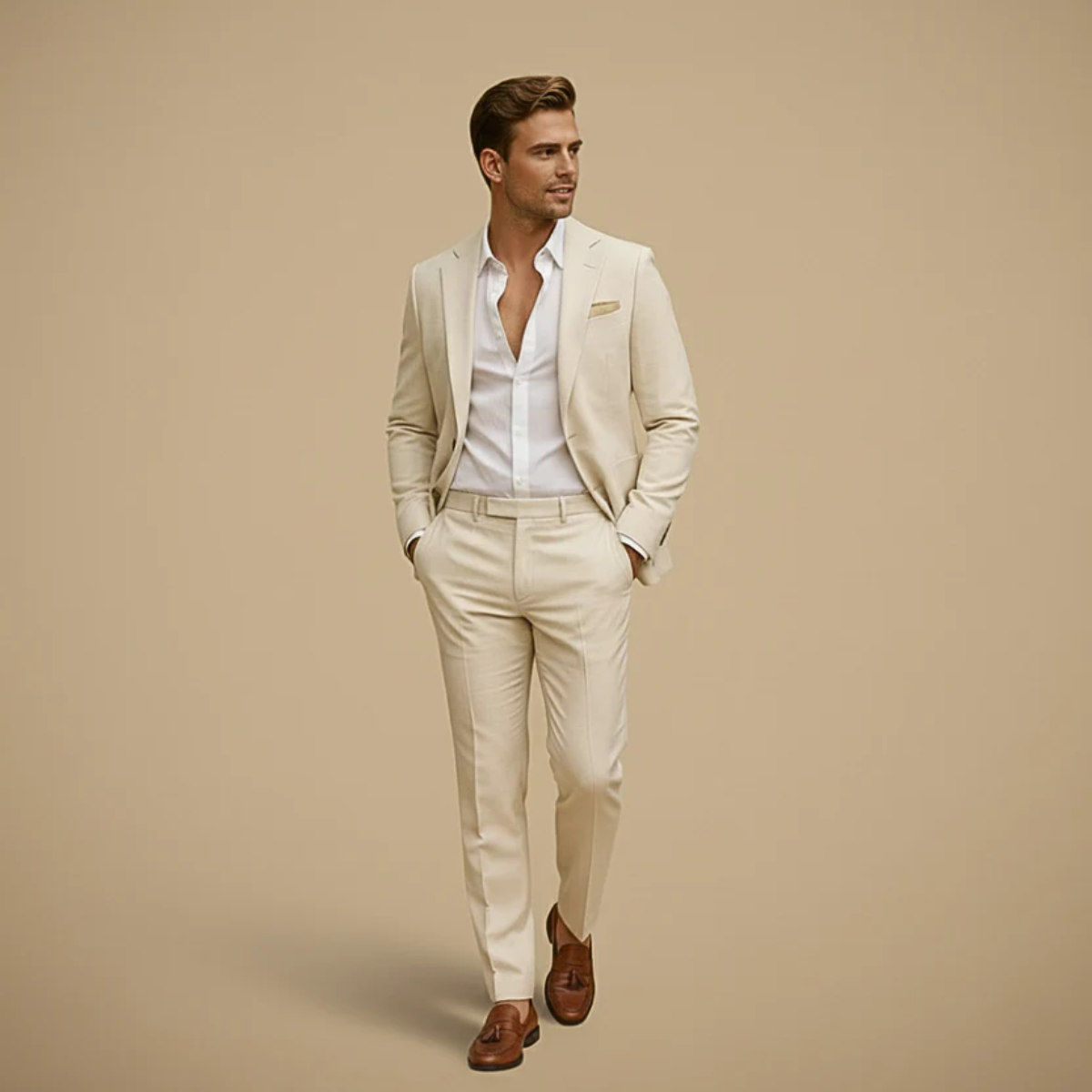 The Biella Men's Tailored Two Piece Suit