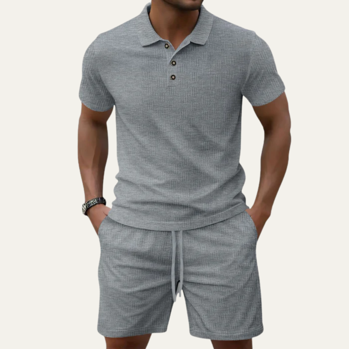 The Ragusa Men’s Casual Summer Set - Polo Shirt & Shorts Set