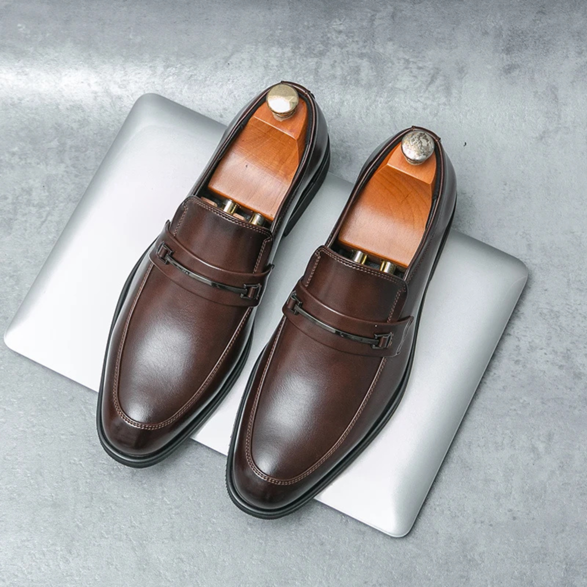 The Bronte Men’s Formal Leather Slip On Business Dress Shoes