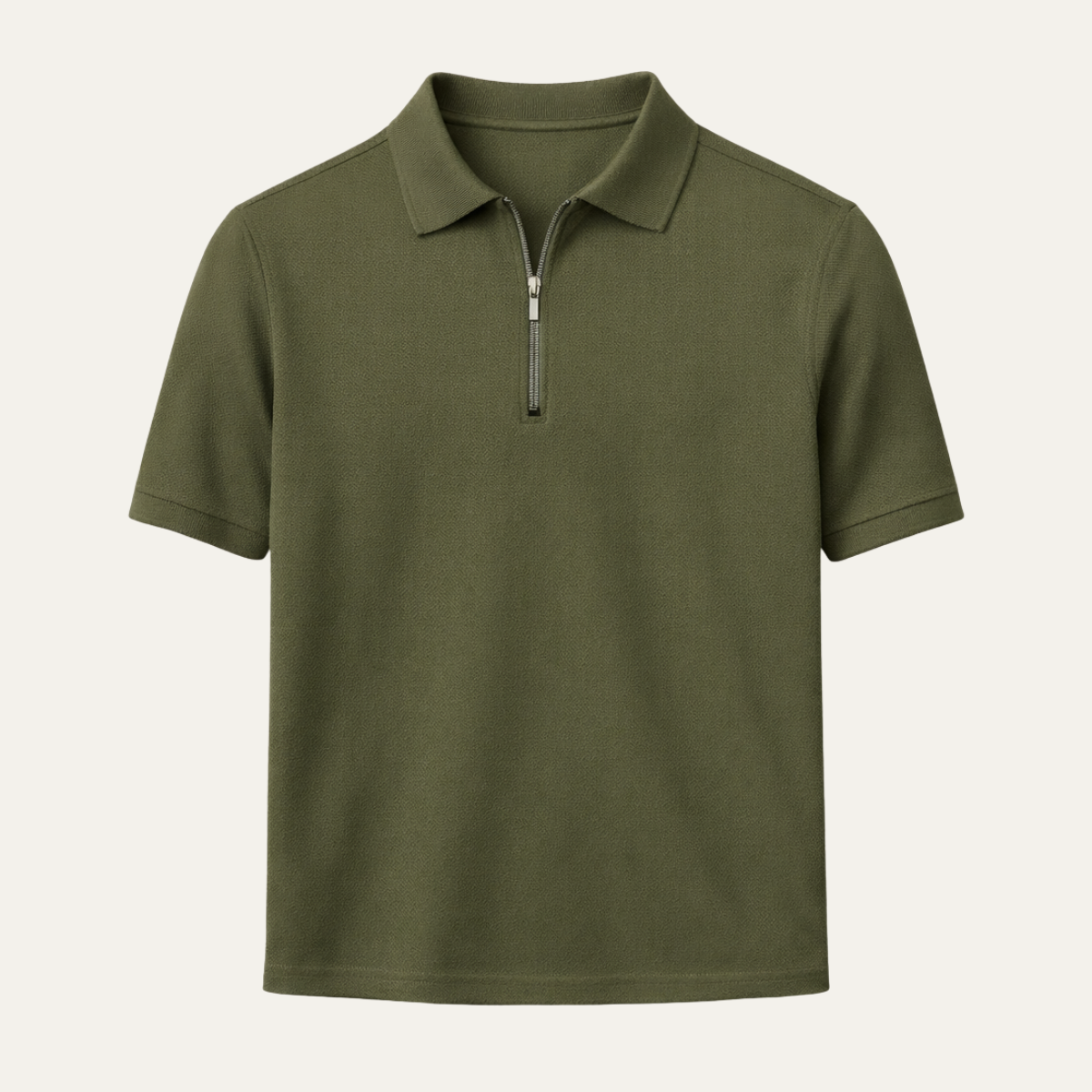 The Pistoia Men’s Short Sleeve Zip Polo