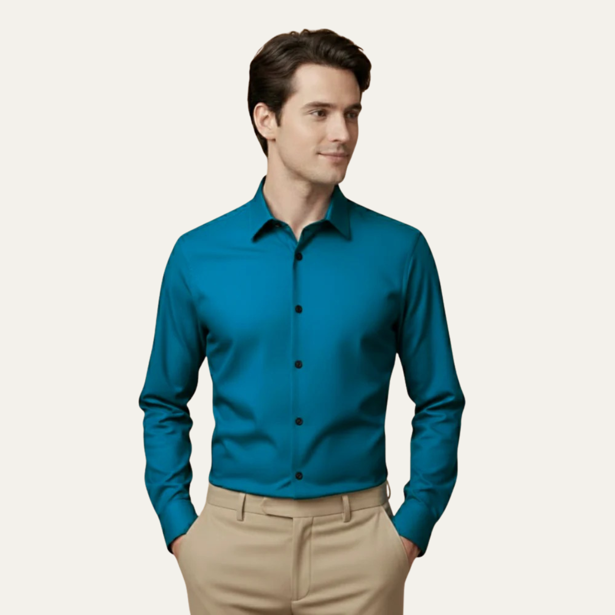 The Pisa Men’s Timeless Long Sleeve Button Shirt