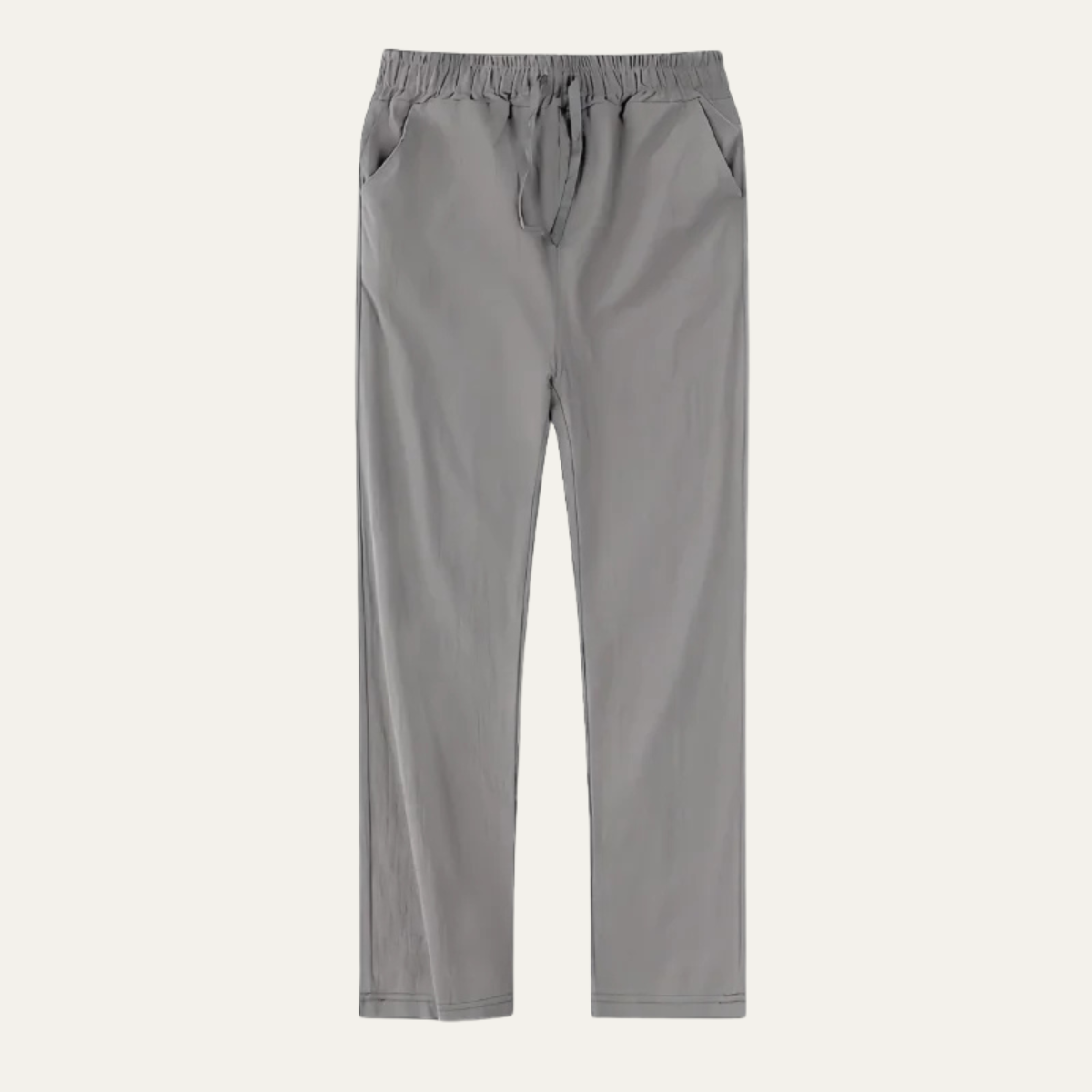 The McLean Men’s Casual Lightweight Linen Trousers – Grey