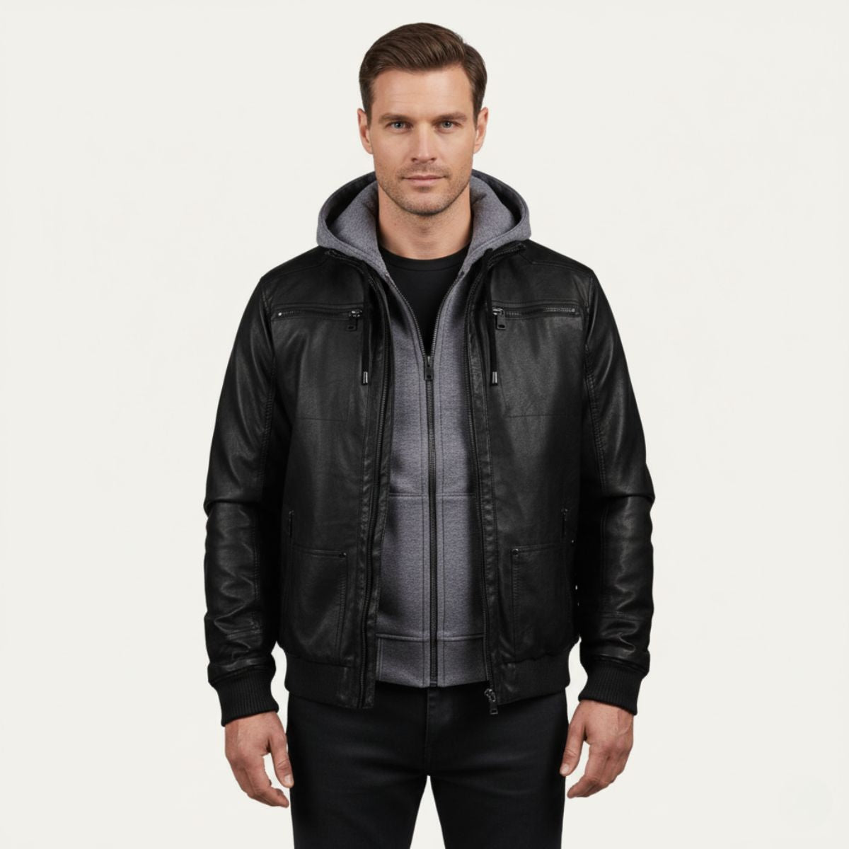 Eversley Men's Modern Warm Leather Jacket