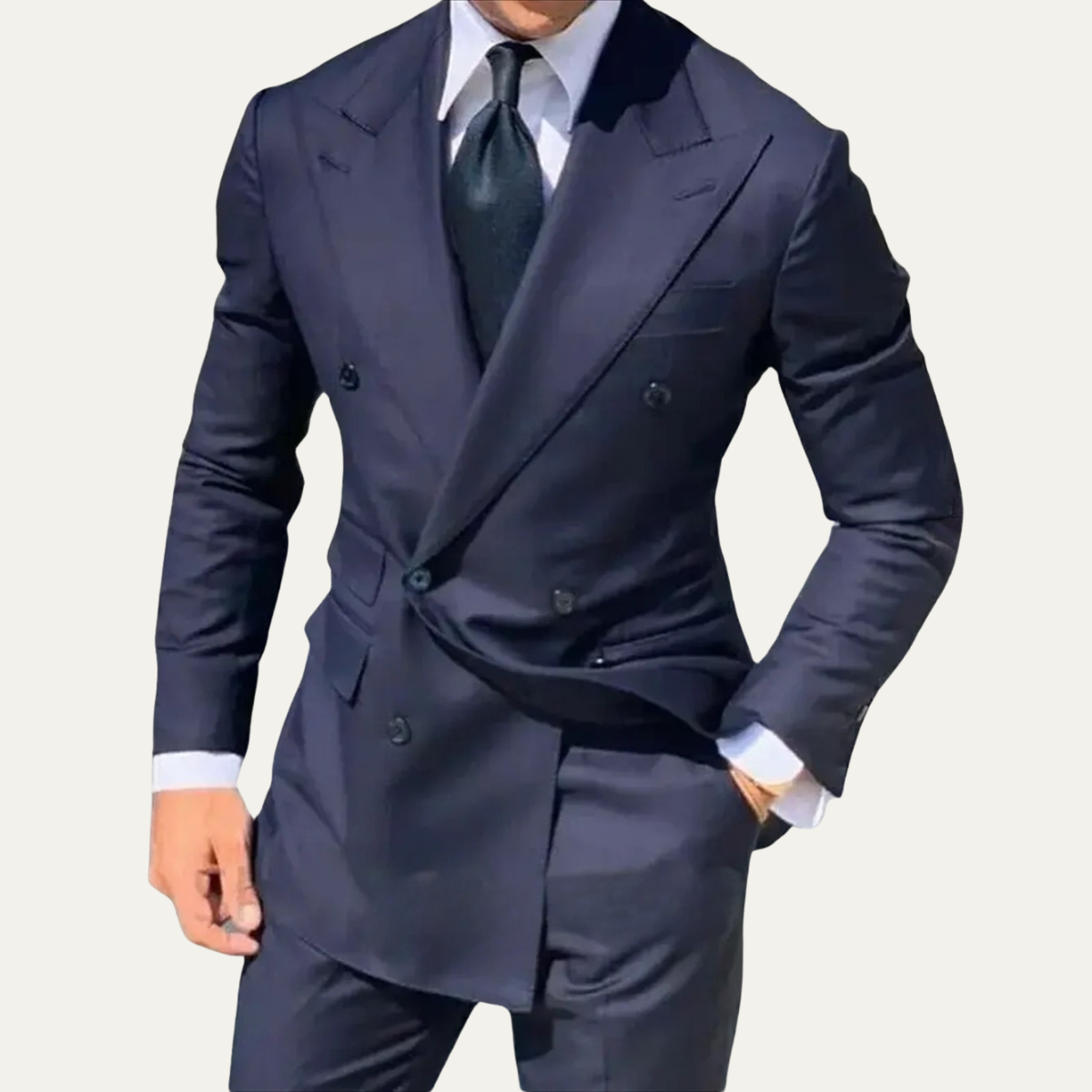 The Soverato Men’s Double Breasted Blazer – Slim Fit Jacket
