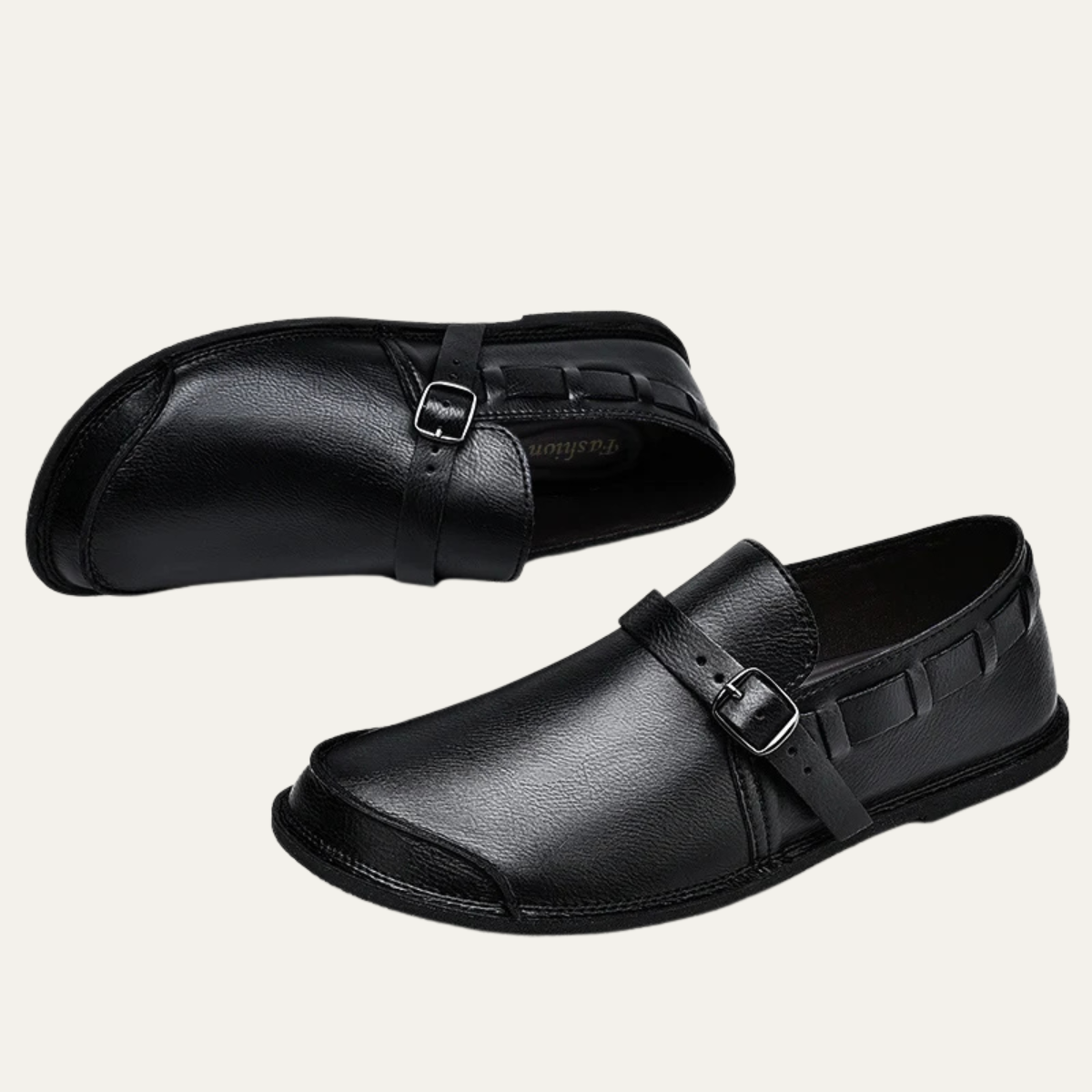 The Menaggio Men’s Leather Buckle Dress Loafers
