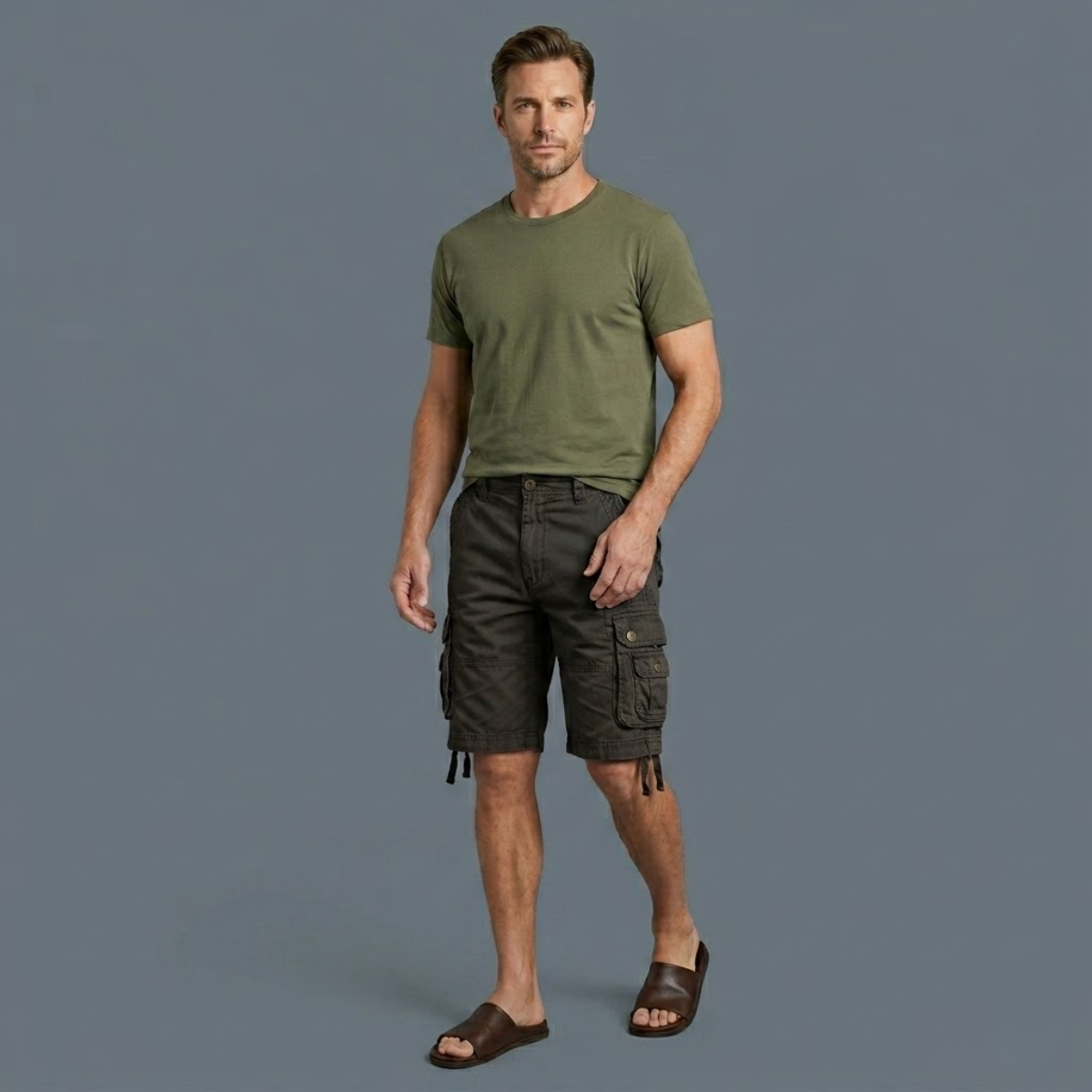 The Notting Hill Men’s Cotton Utility Cargo Shorts