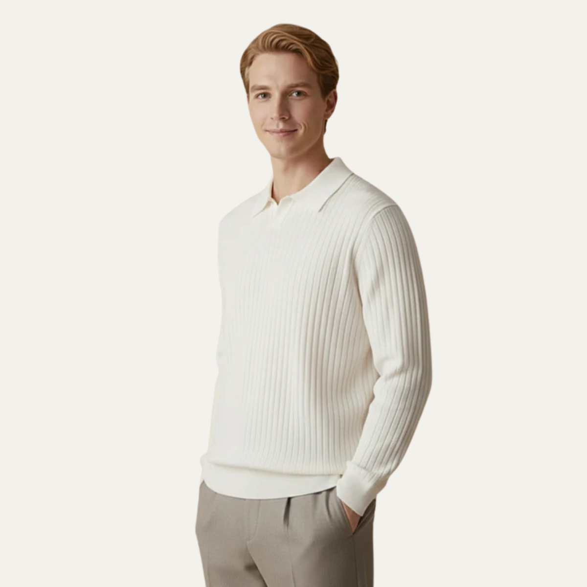 Men’s Ribbed Knit Jumper