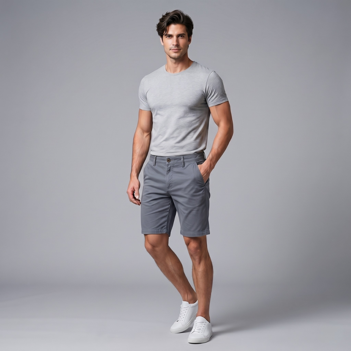 The Como Men’s Regular Fit Cotton Casual Shorts