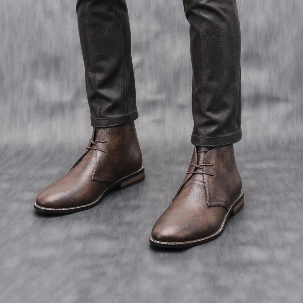 The Wildmere Men’s Vintage Ankle Brown Leather Boots