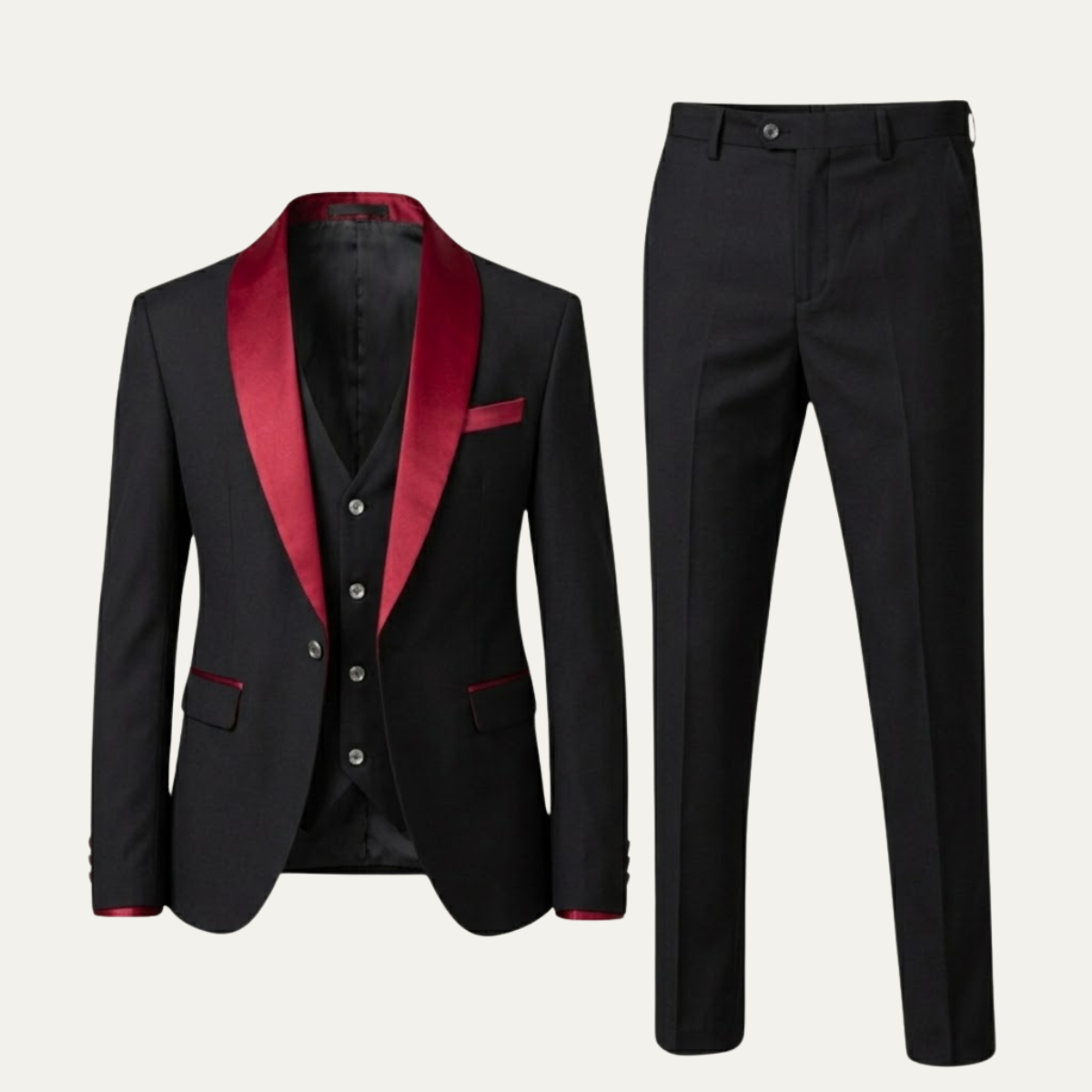The Cetona Men’s Business 2 Piece Suit Set - Blazer and Trousers