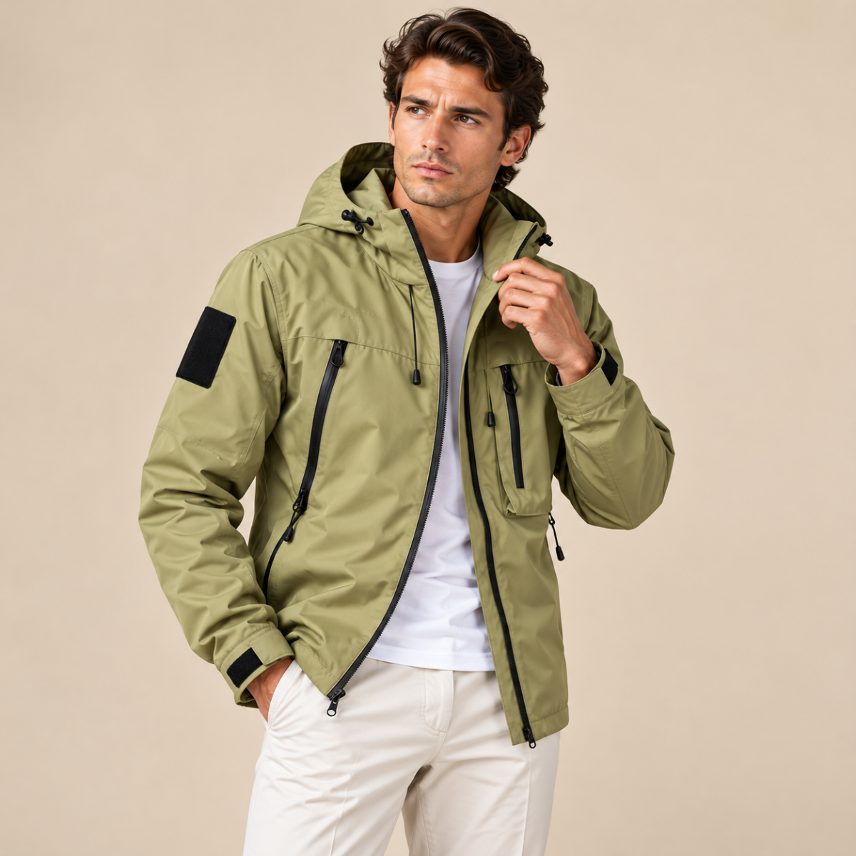 Men’s Lightweight Hooded Outdoor Jacket
