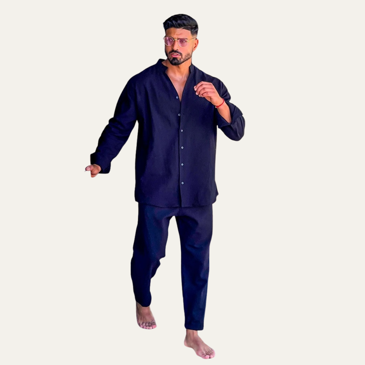 The Barolo Men’s Linen Shirt and Trousers Set – Trendy Two Piece Outfit