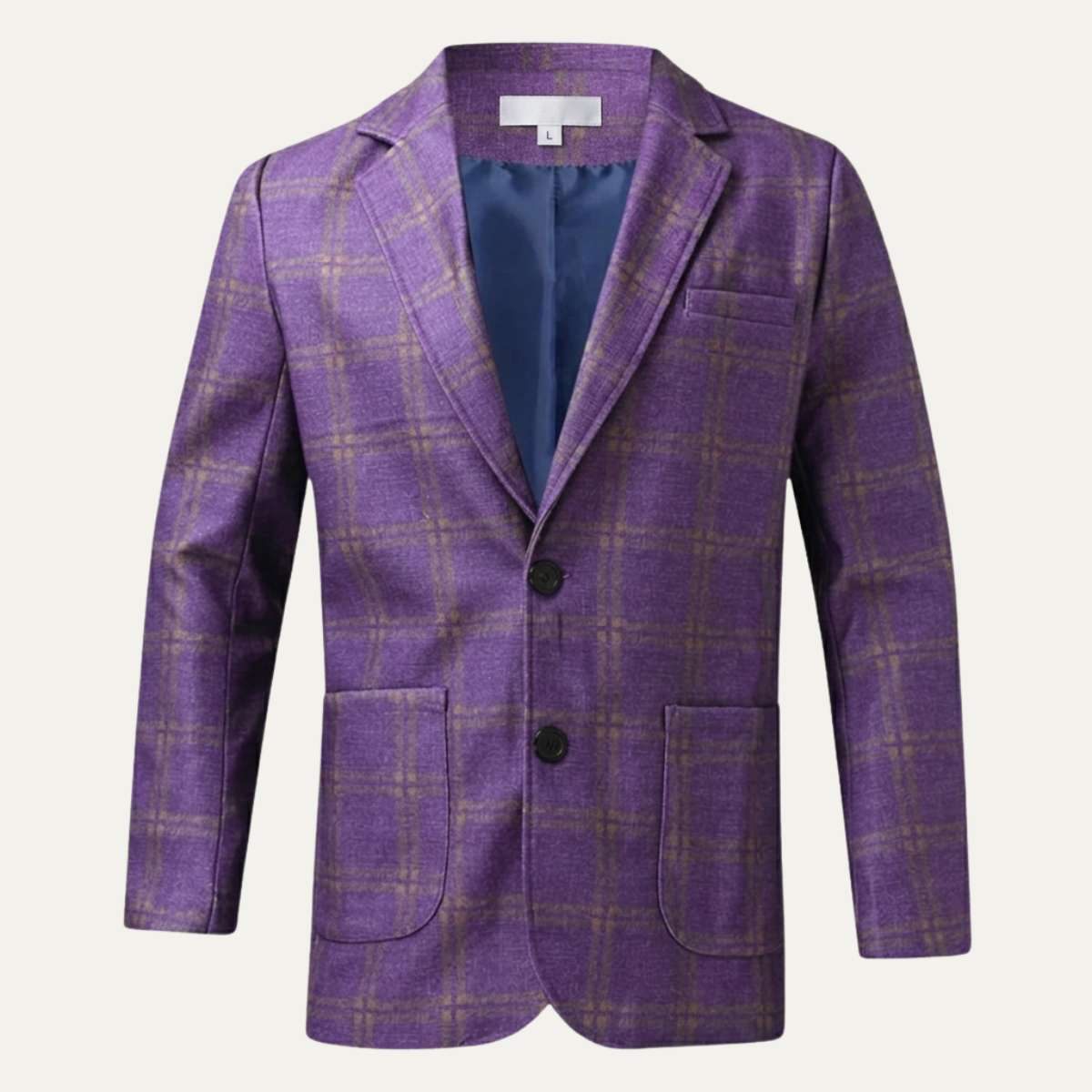 The Willoughby Men’s Classic Tailored Fit Suit Plaid Blazer
