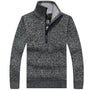 The Lacock Men's Mock Neck Half Zip Jumper