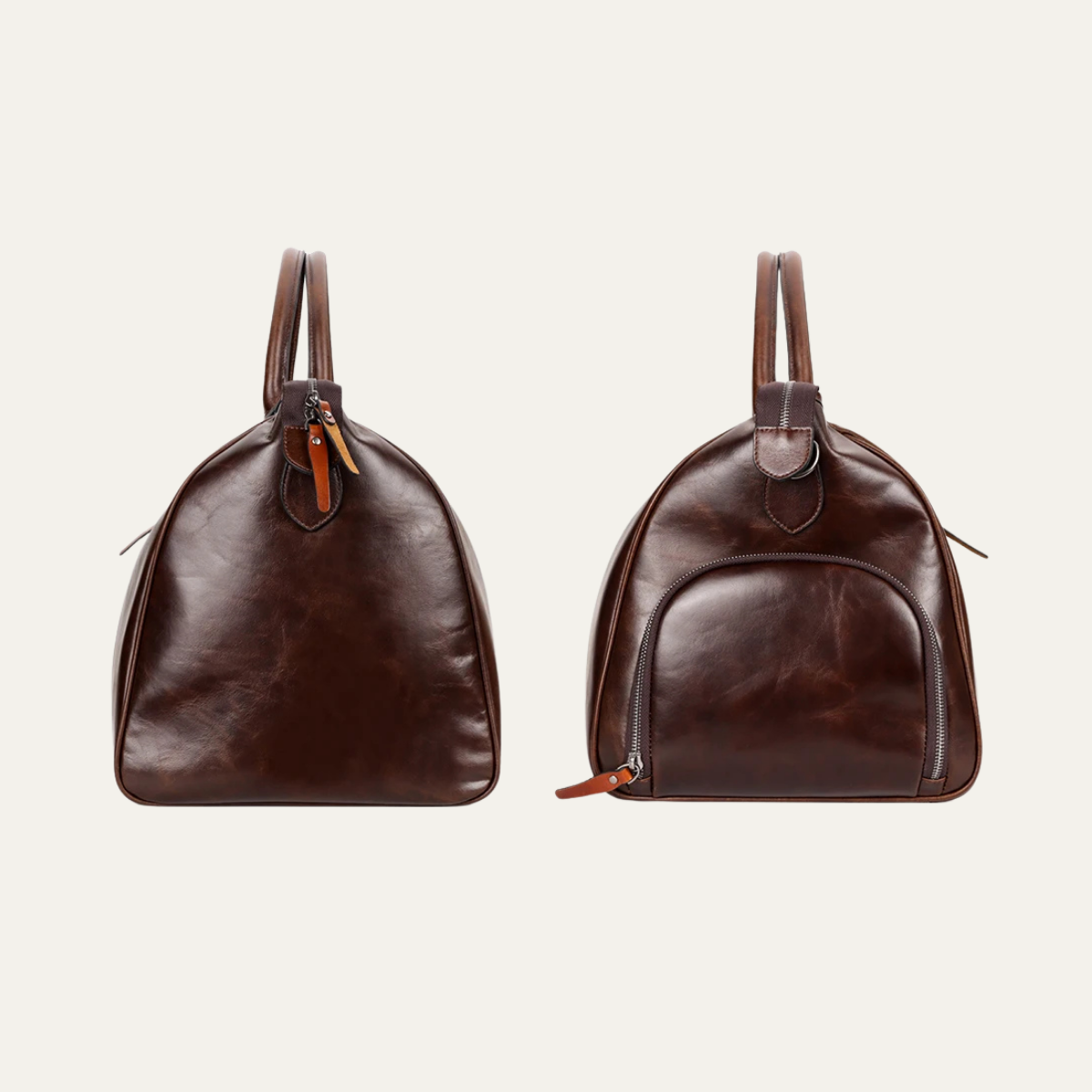 Men’s Large Weekend Leather Travel Duffle Bag