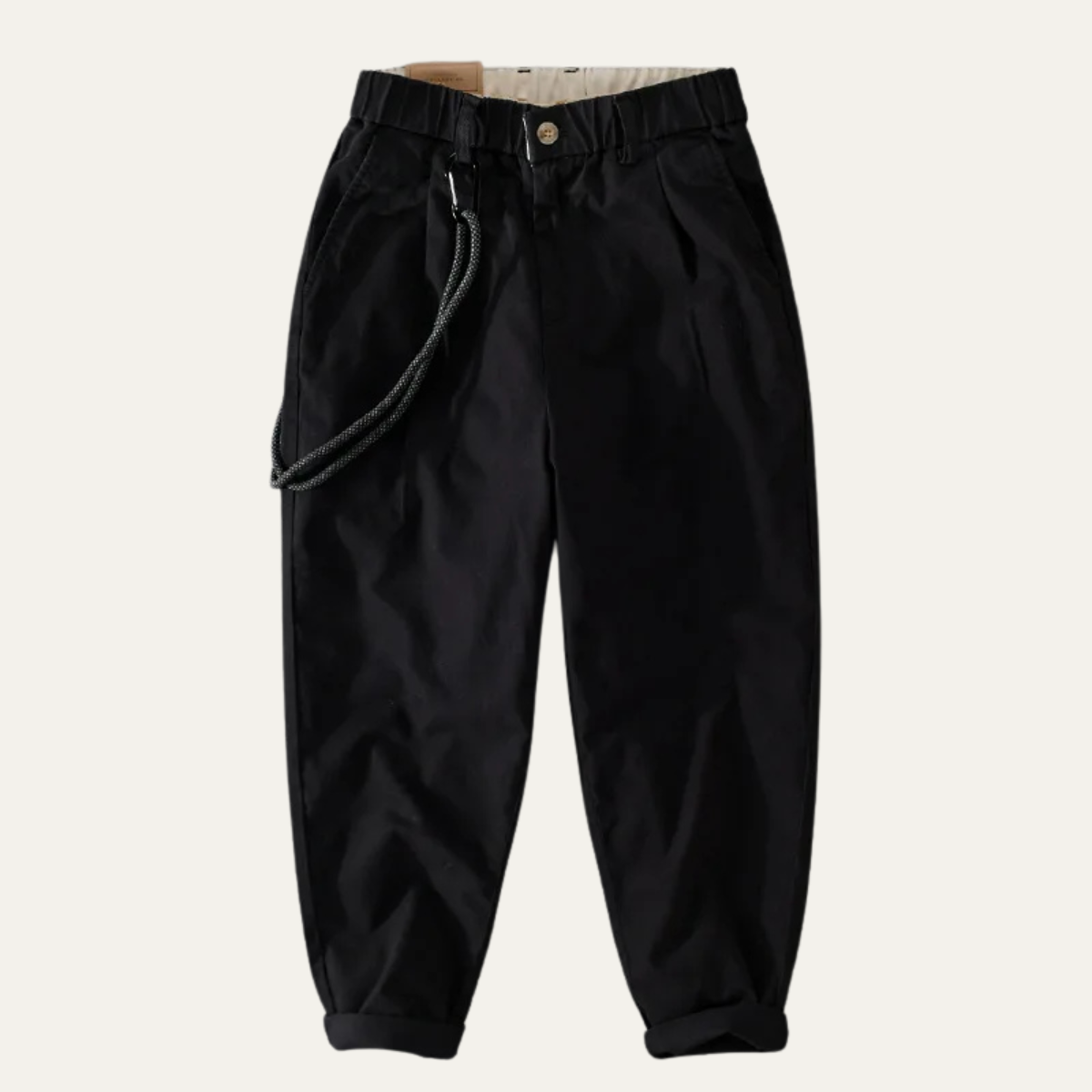The Lincoln  Men’s Cotton Casual Trousers with Elastic Waist