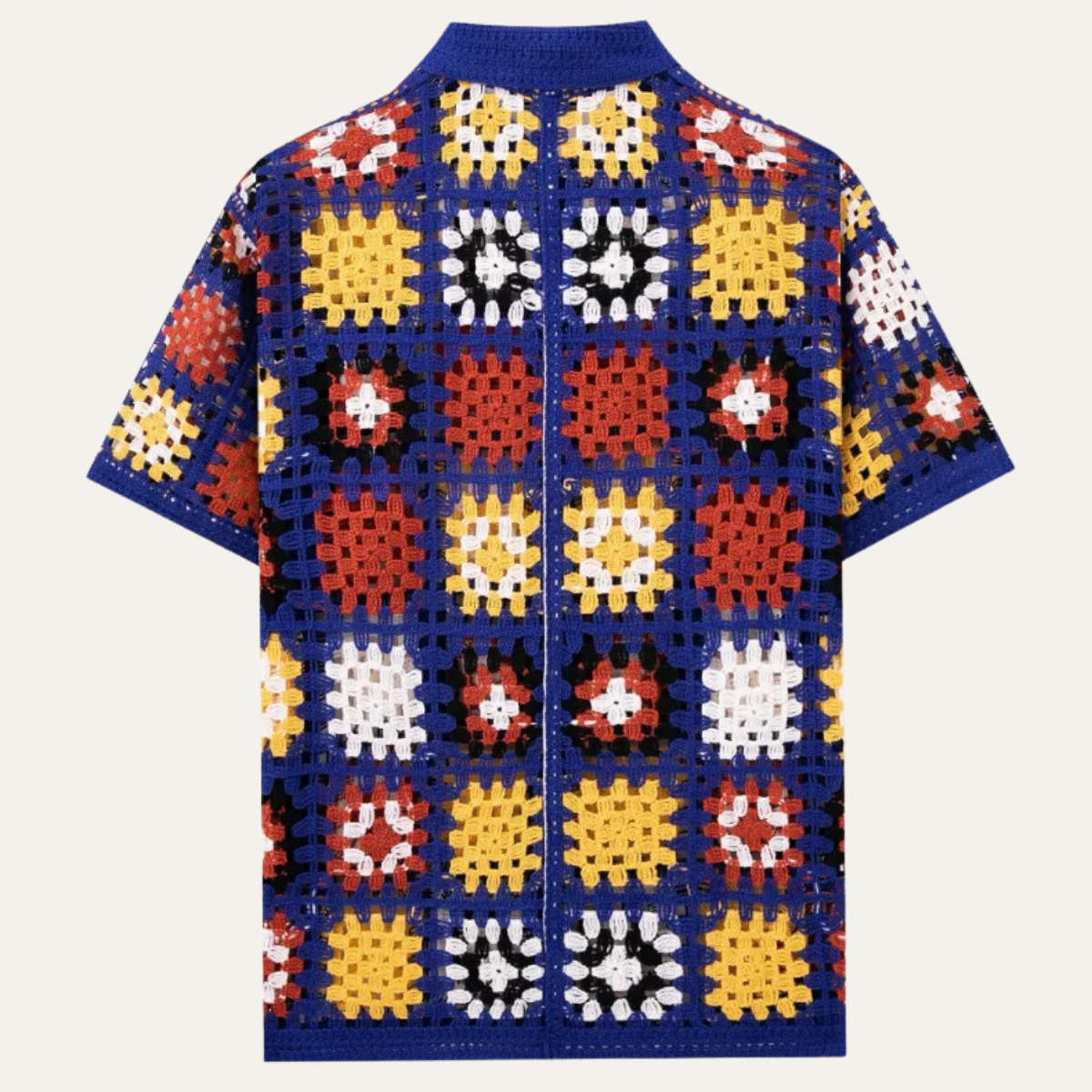 The Foligno Men’s Relaxed Fit Crochet Polo Shirt
