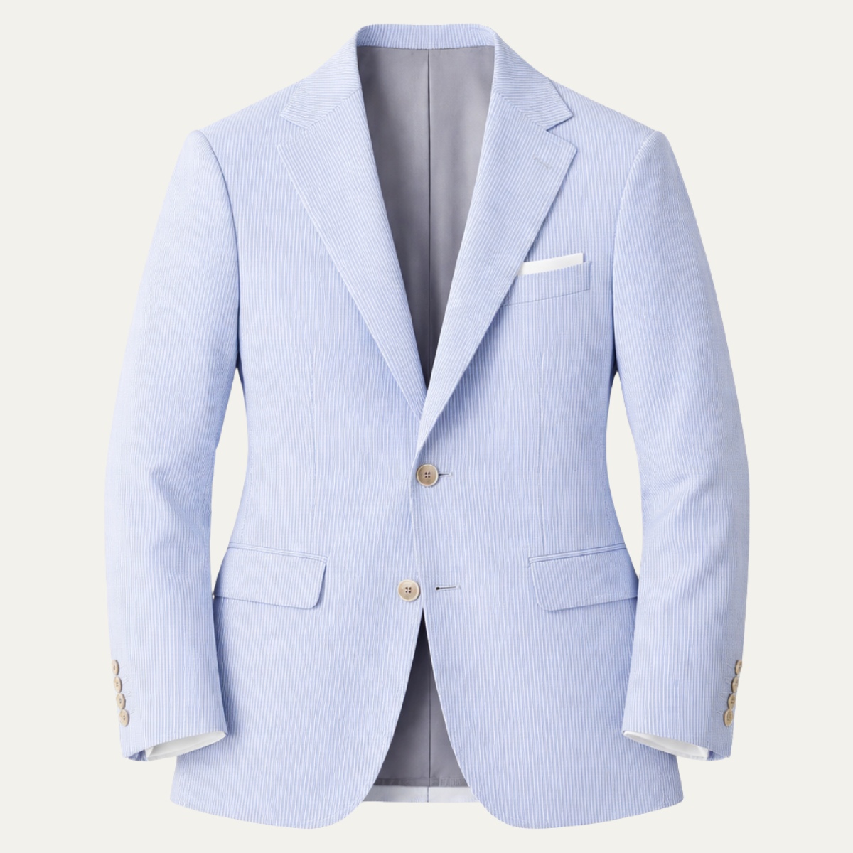 The San Quirico Men’s Relaxed Fit Light Blue Casual Blazer Suit