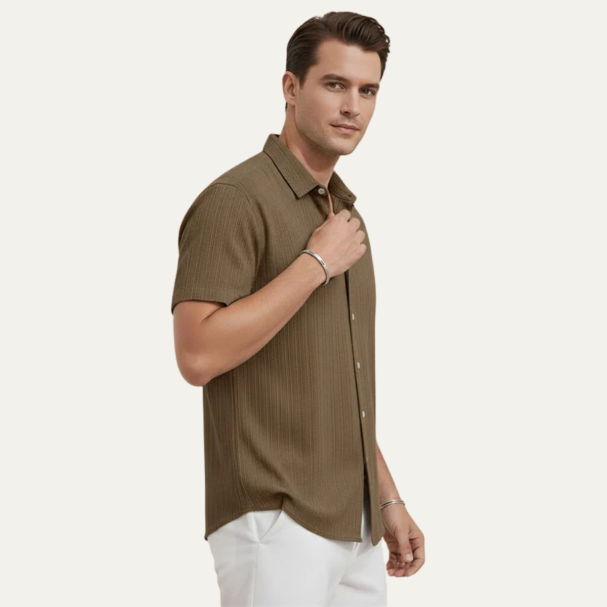 The Cesena Men’s Lightweight Summer Button Up Shirt