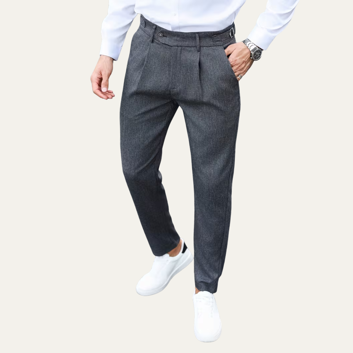 The Macedon Men’s Business Slim Fit Dress Trousers