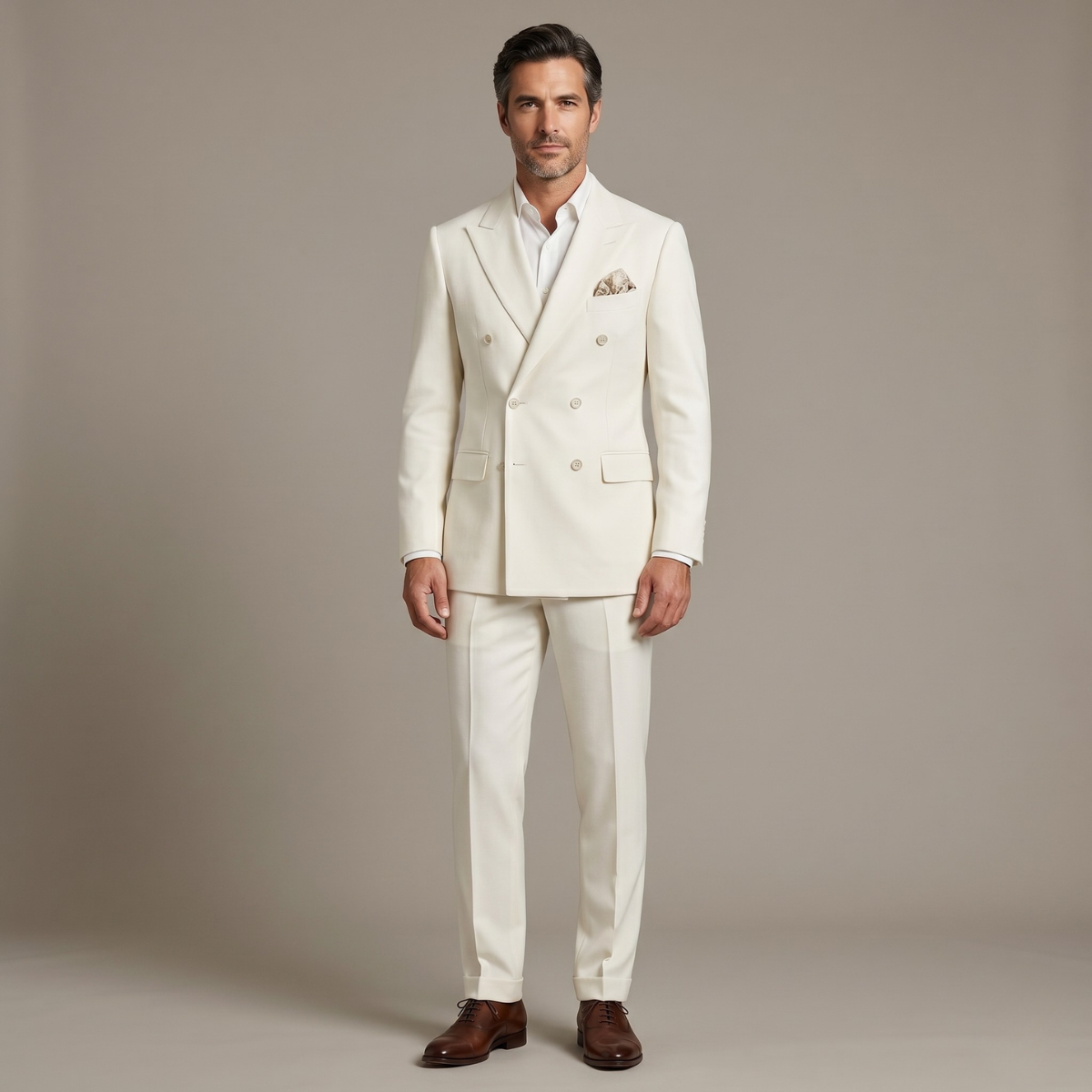 The Merano Men’s Double Breasted Suit – Elegant Formal Jacket and Trousers Set