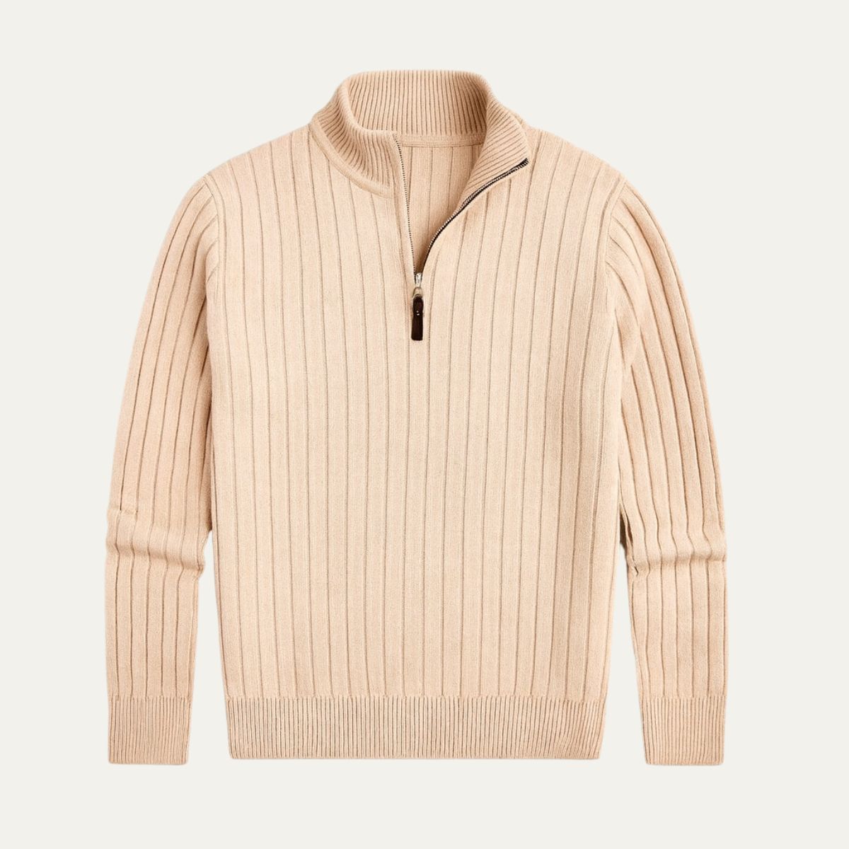 Quarter Zip Jumper for Men - Old Money