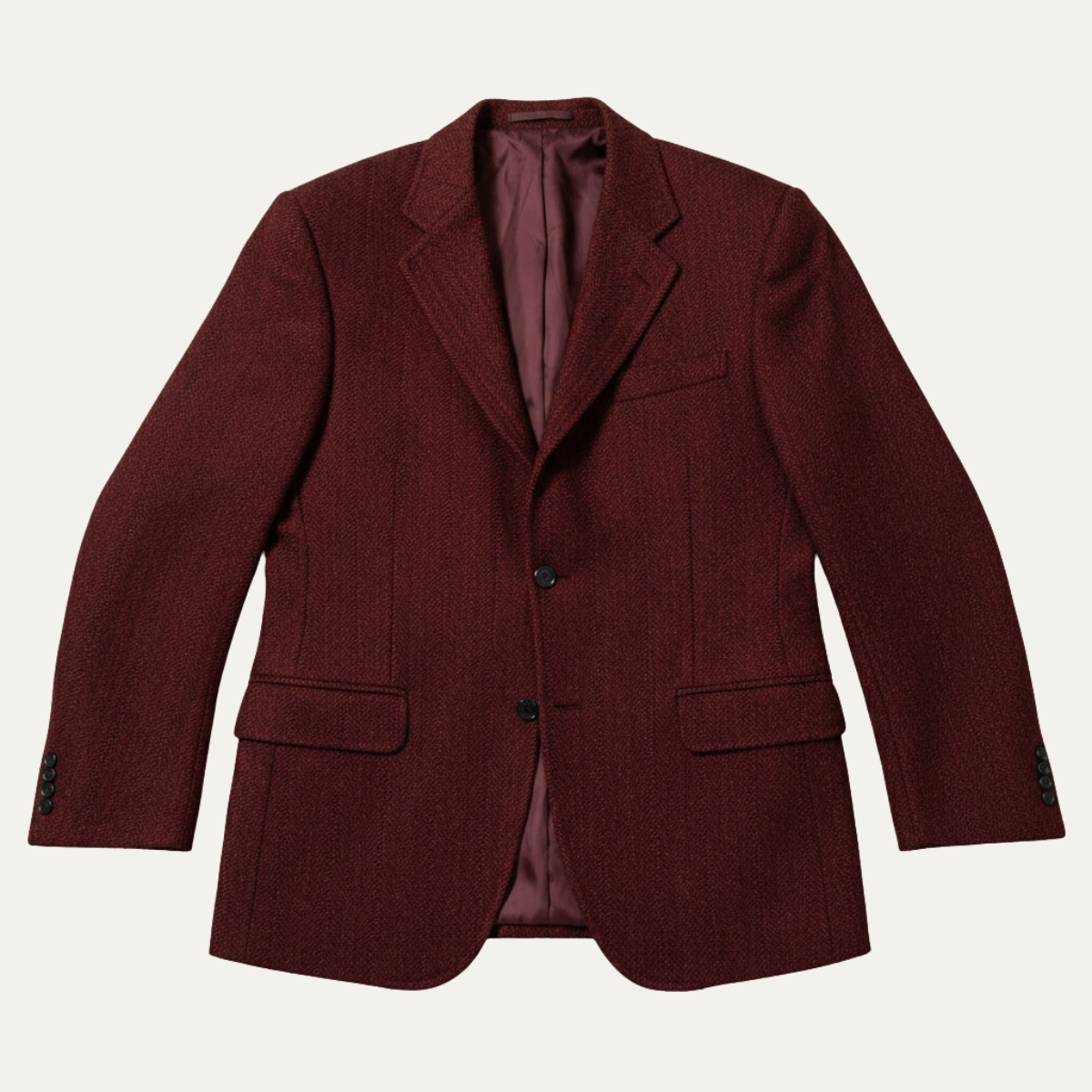The Milan Men’s Tailored Tweed Fishbone Blazer Jacket
