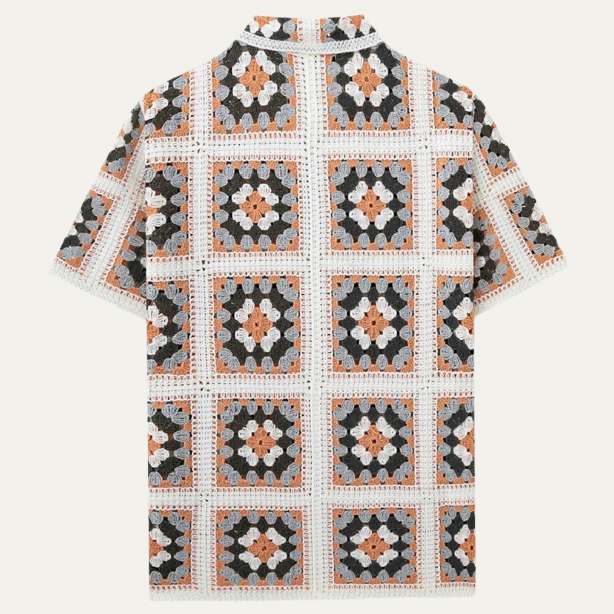 The Fiorano Men’s Patterned Knit Polo Shirt