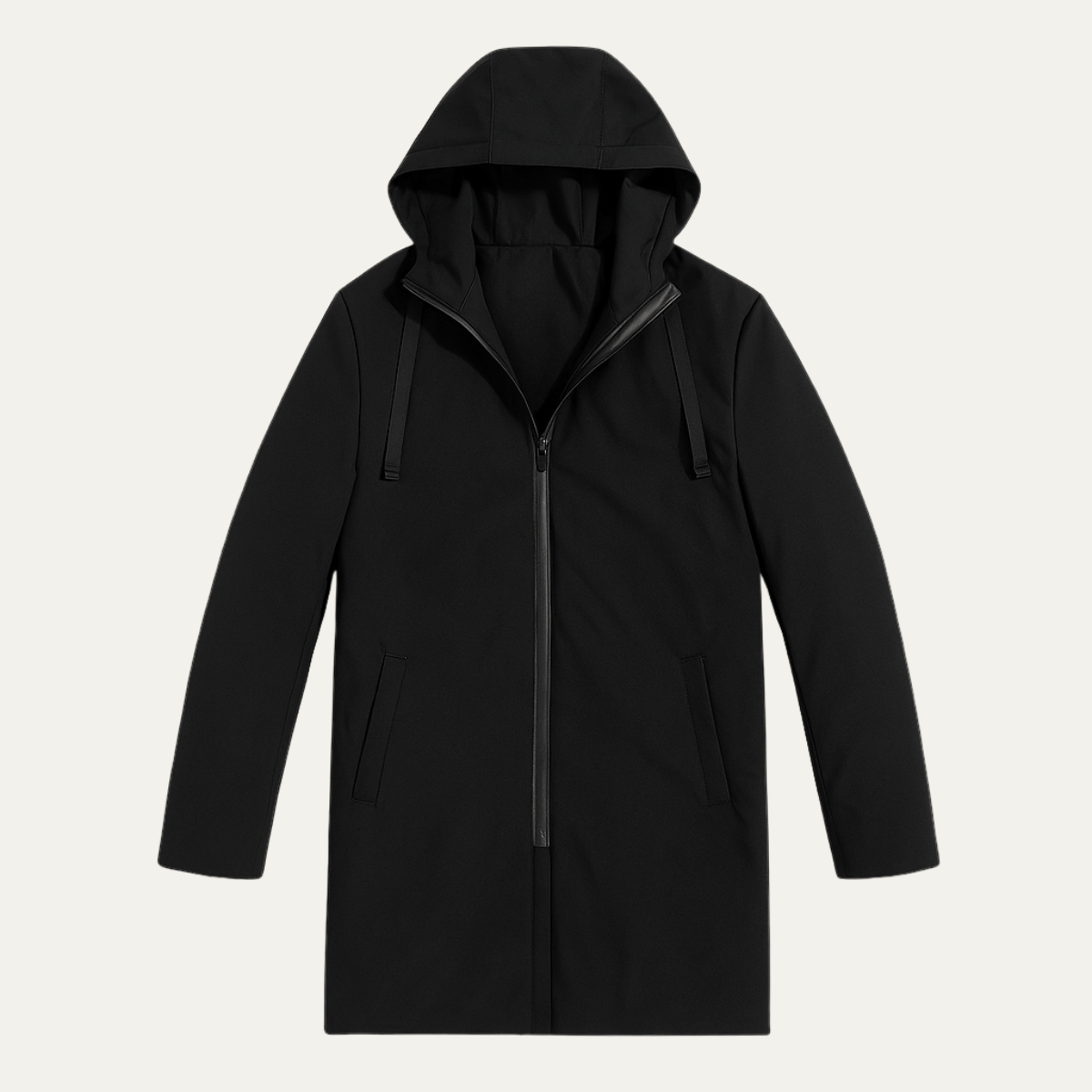 Monarchs Men's Waterproof Windproof Hooded Long Rain Jacket
