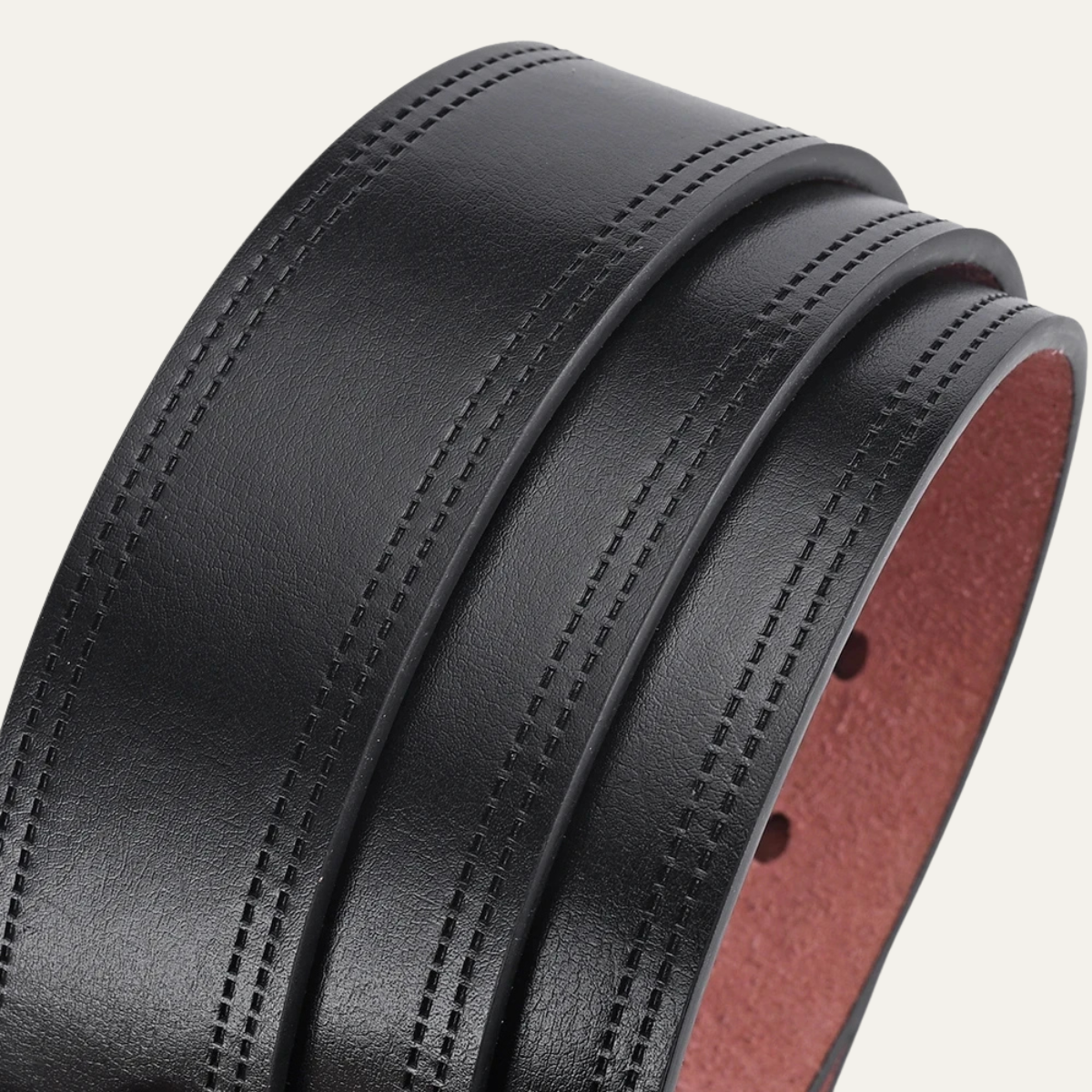 Men’s Leather Belt with Pin Buckle